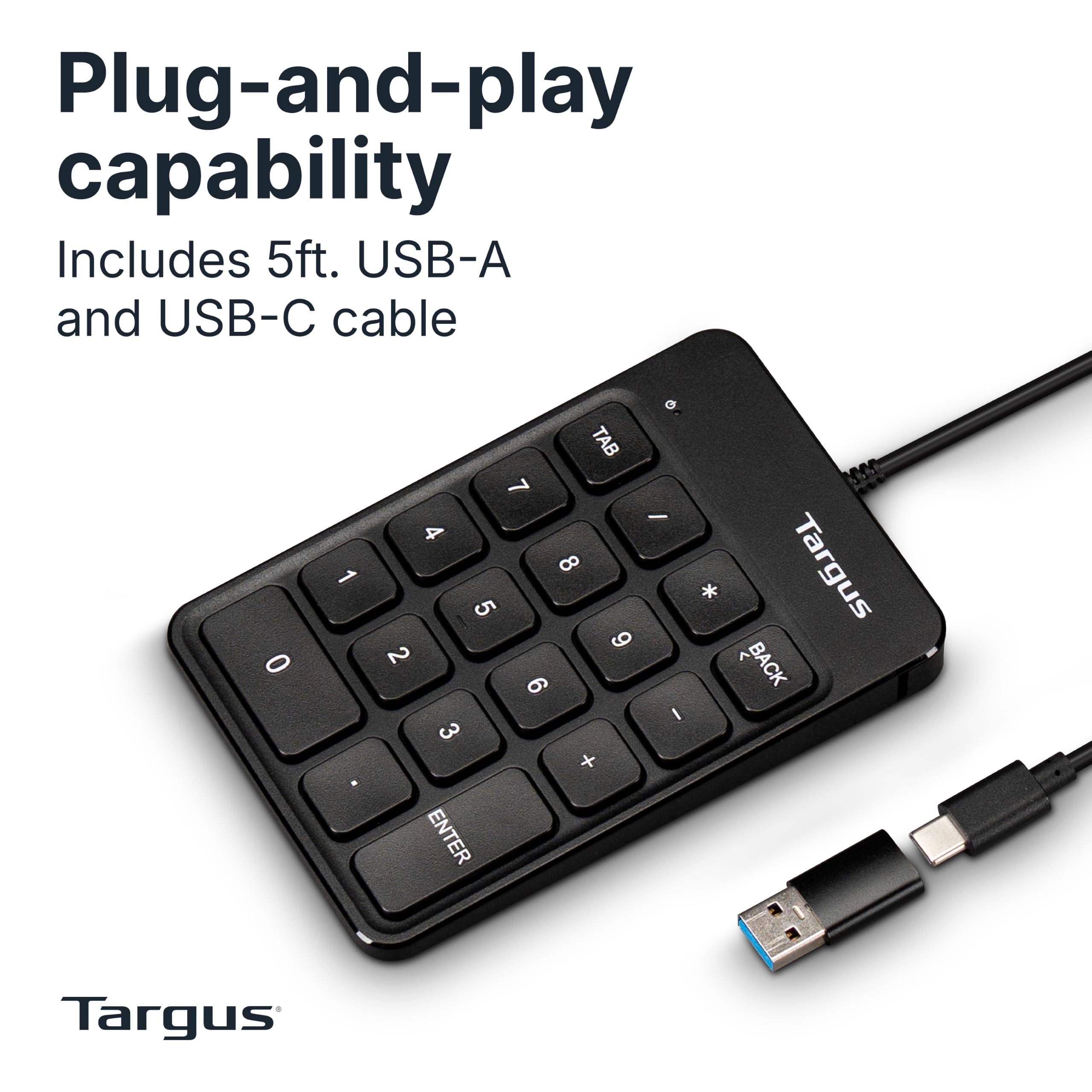 targus-wired-numeric-ecosmart-keypad-akp13gl-18-full-size-keys-usb-a-usb-c-ergon image 2