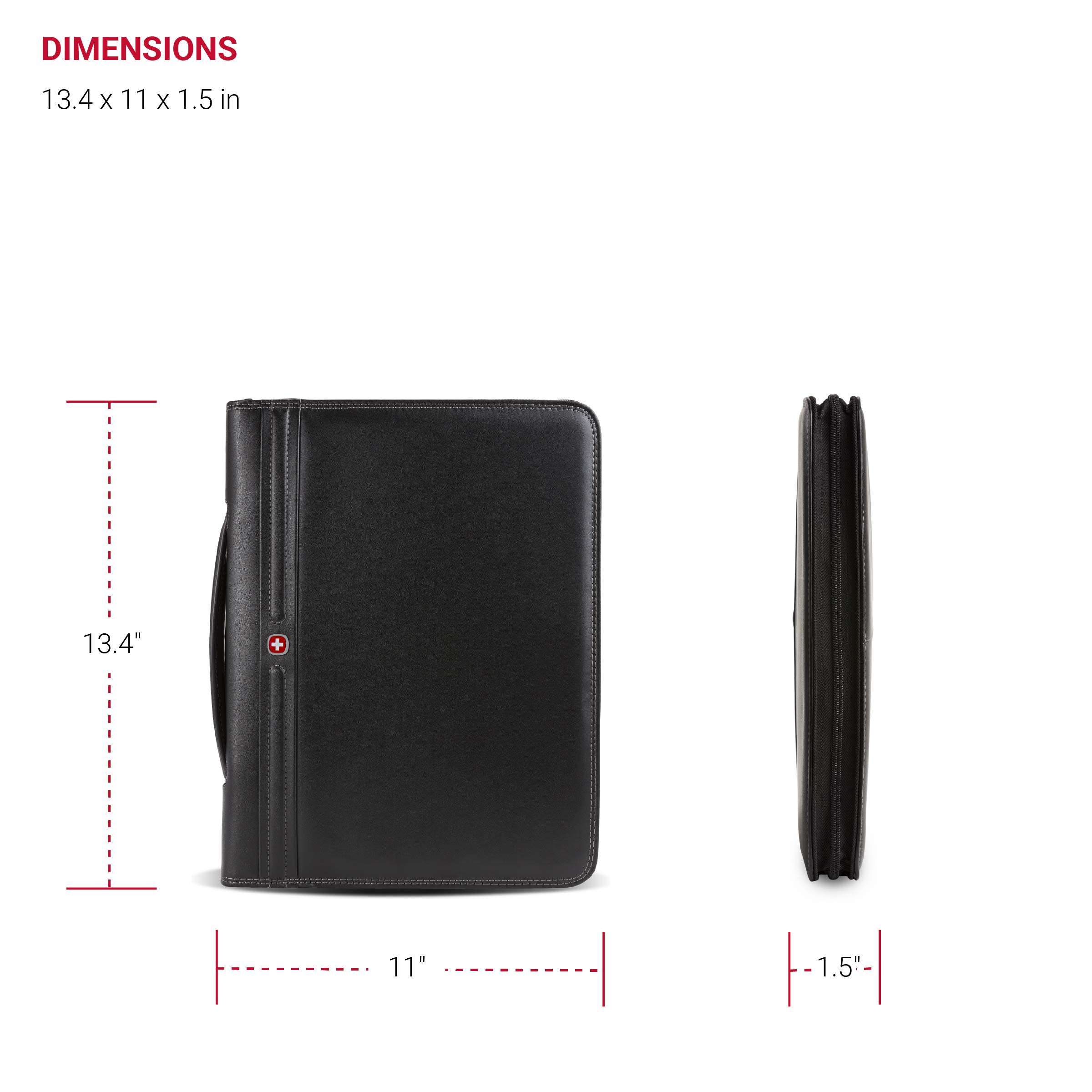 wenger-concept-zippered-padfolio-document-organizer-black-by-swissgear image 6
