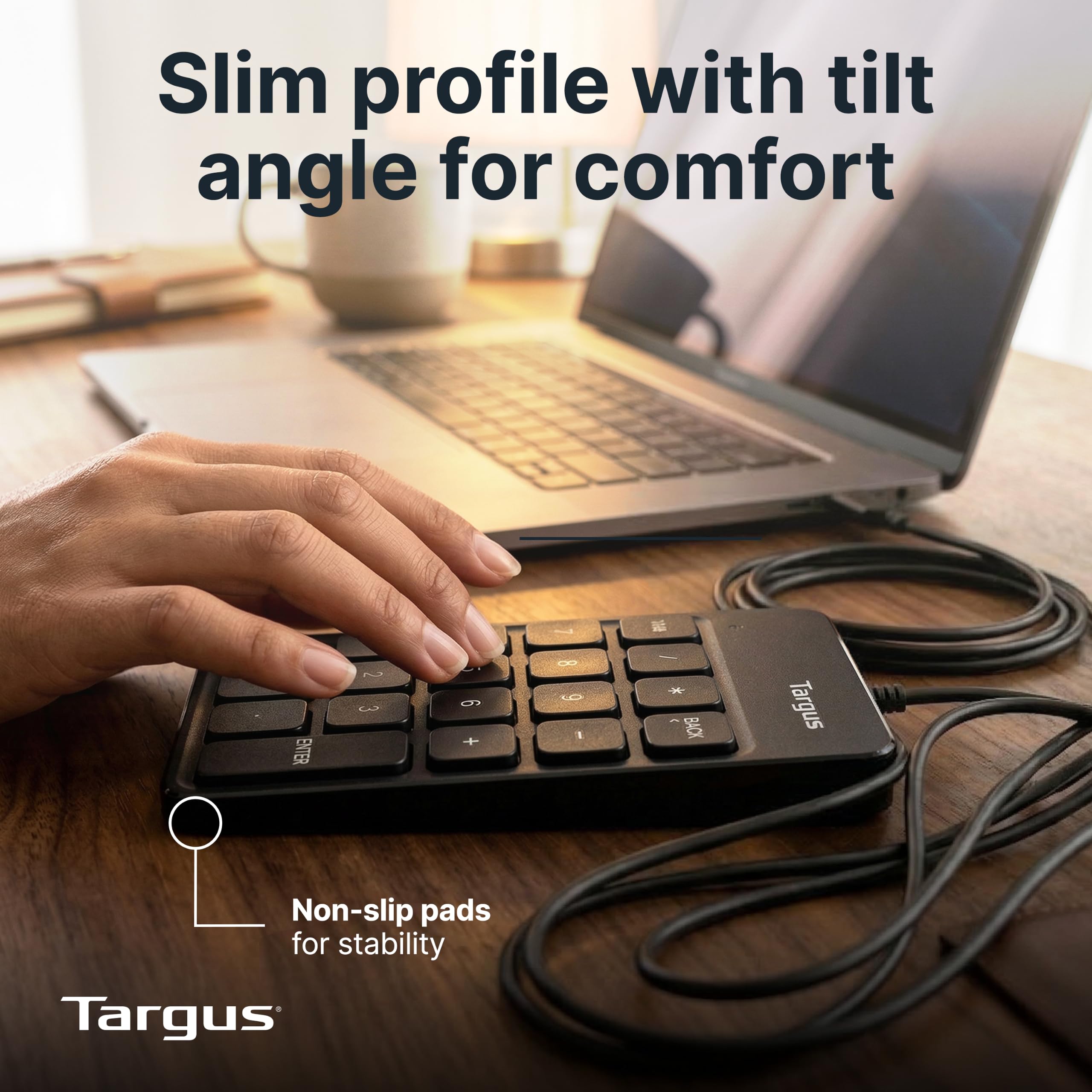 targus-wired-numeric-ecosmart-keypad-akp13gl-18-full-size-keys-usb-a-usb-c-ergon image 3