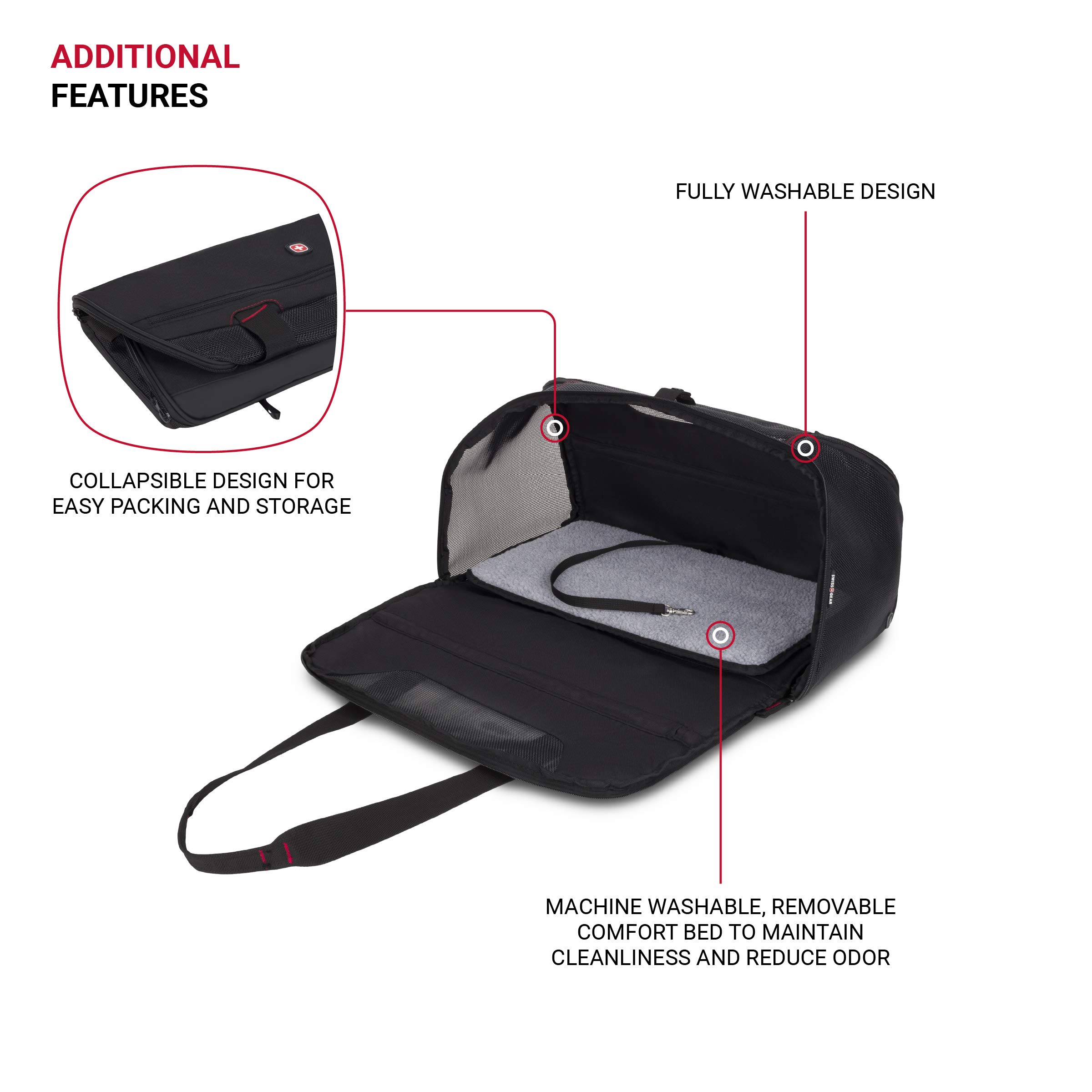 swissgear-3326-getaway-airline-approved-pet-carrier-for-dogs-cats image 4