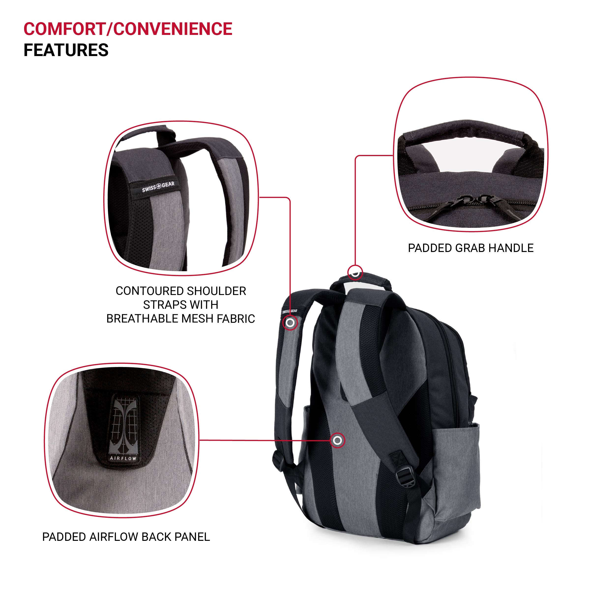 swissgear-2789-laptop-backpack-fits-13-inch-laptop-grey-black image 2