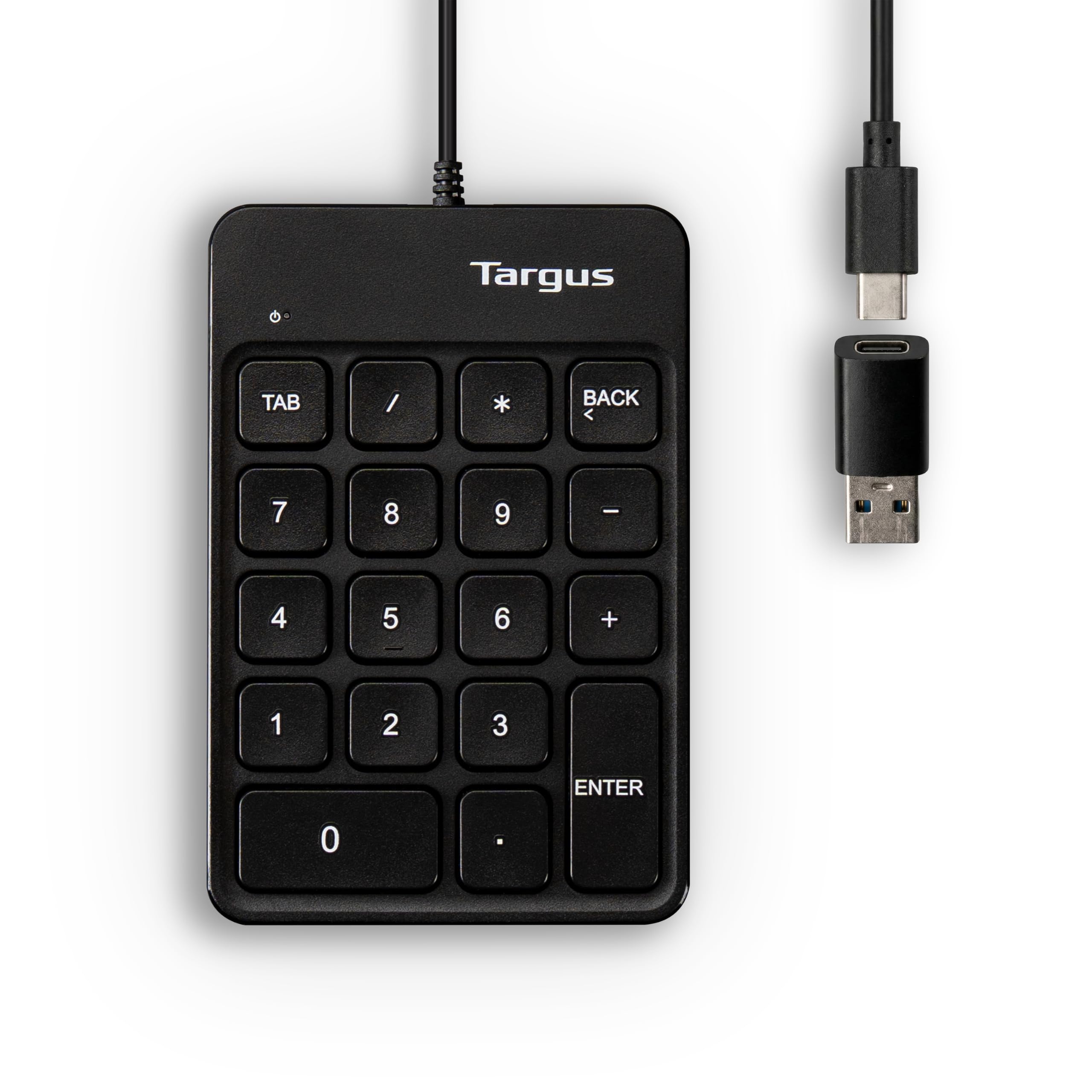 targus-wired-numeric-ecosmart-keypad-akp13gl-18-full-size-keys-usb-a-usb-c-ergon image 1