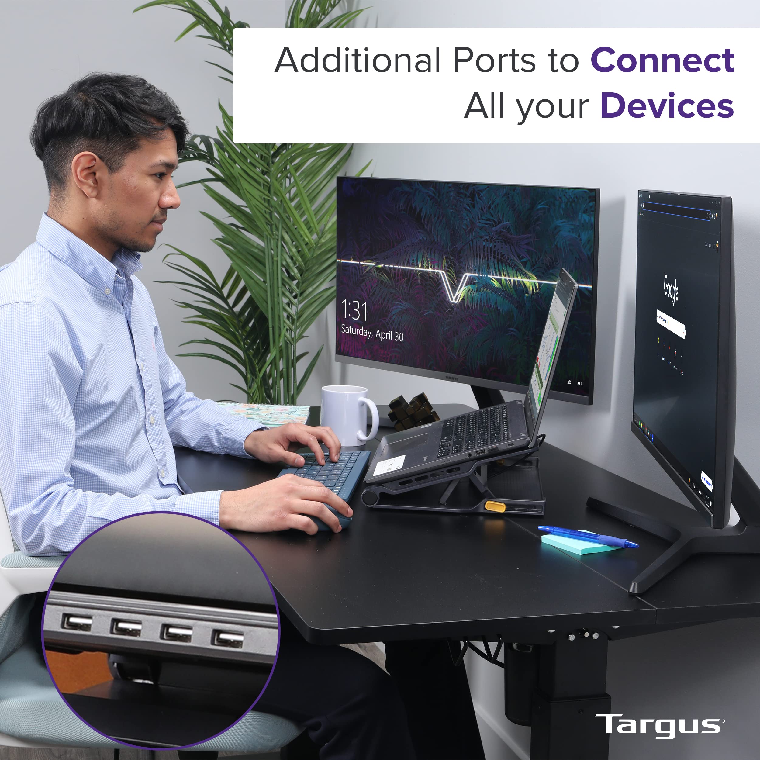 targus-17-laptop-cooling-pad-with-dual-fans-and-4-port-usb-hub-awe81us image 8