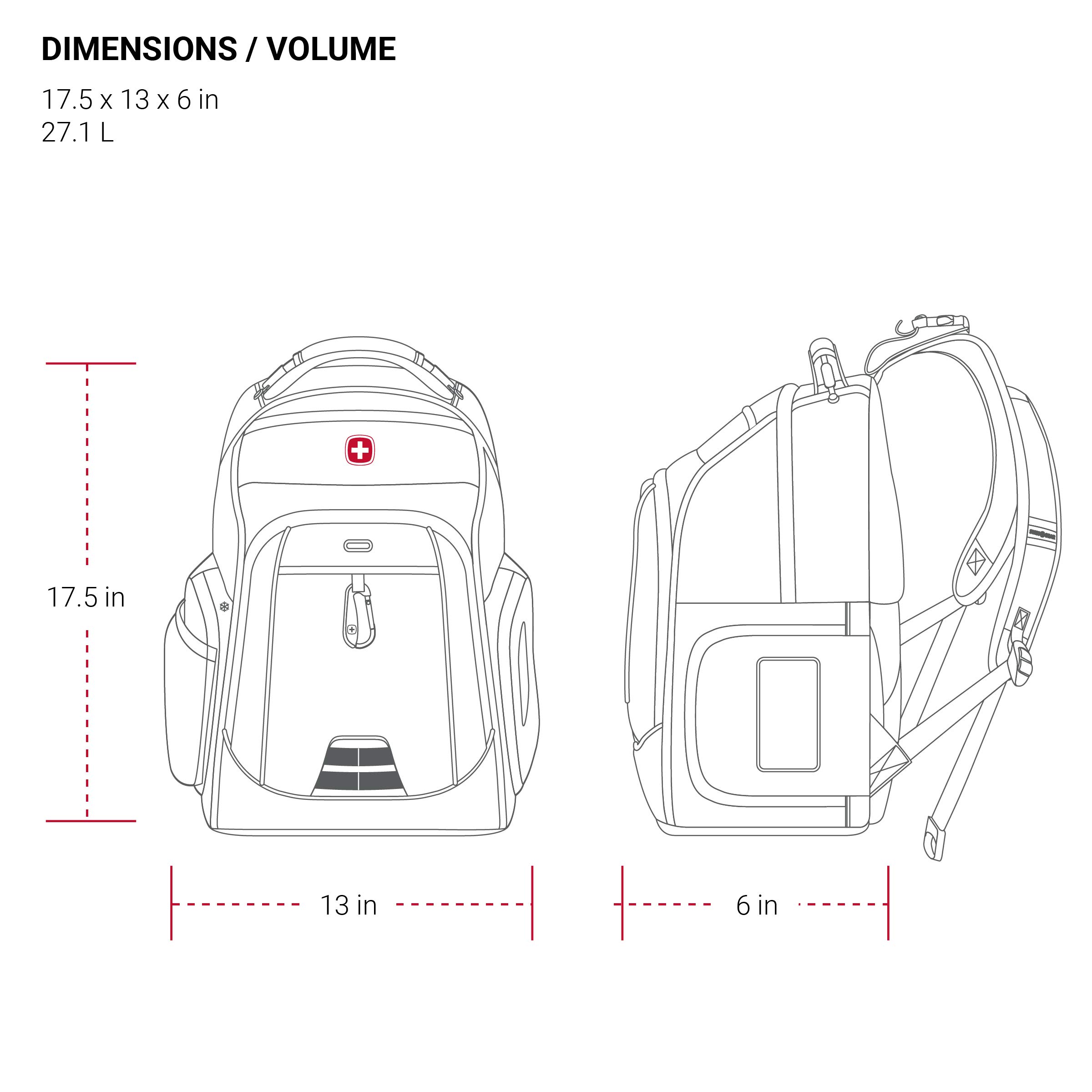 swissgear-2727-diaper-bag-backpack-multifunction-travel-backpack-black image 6