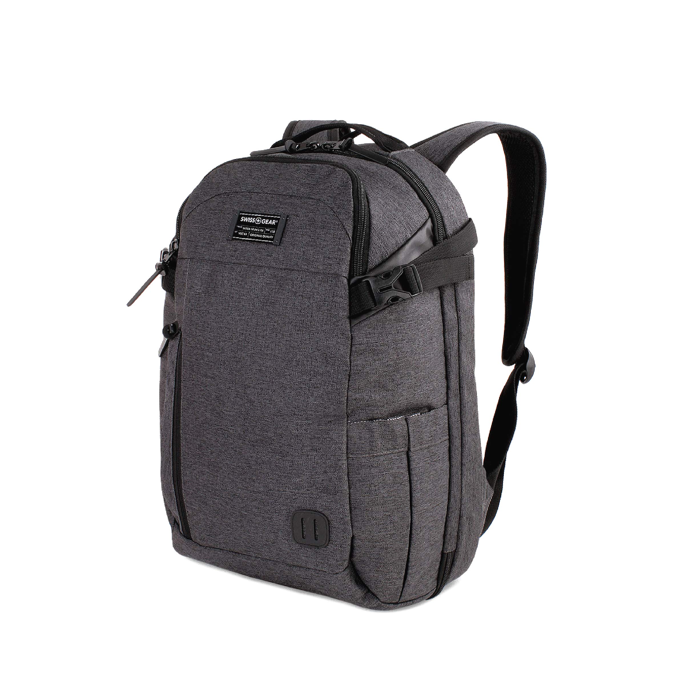 swissgear-hybrid-travel-laptop-backpack-heather-grey-18-24-6l image 1