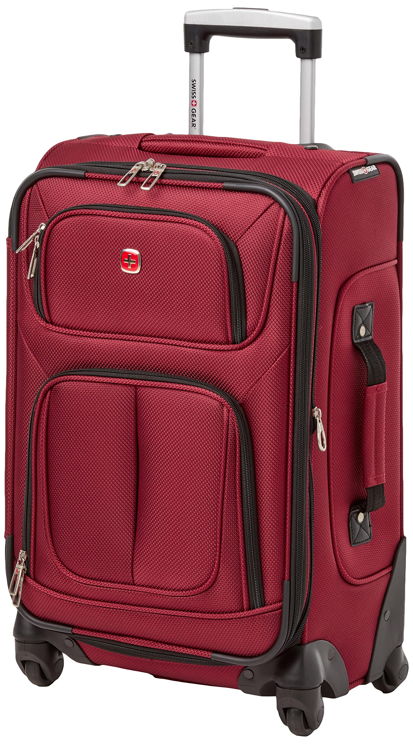 swissgear-sion-softside-expandable-carry-on-spinner-luggage-21-inch-burgundy image 1