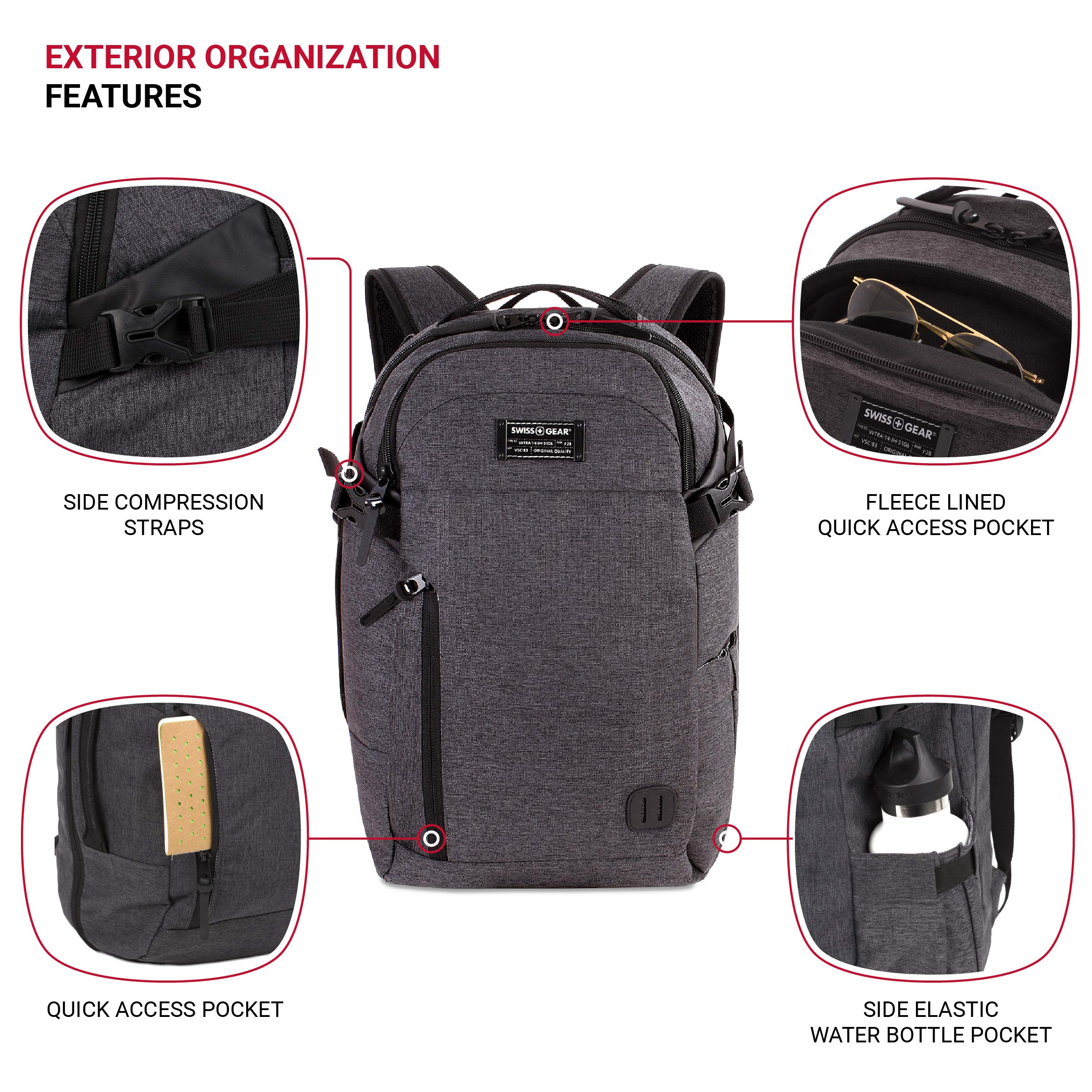 swissgear-hybrid-travel-laptop-backpack-heather-grey-18-24-6l image 3