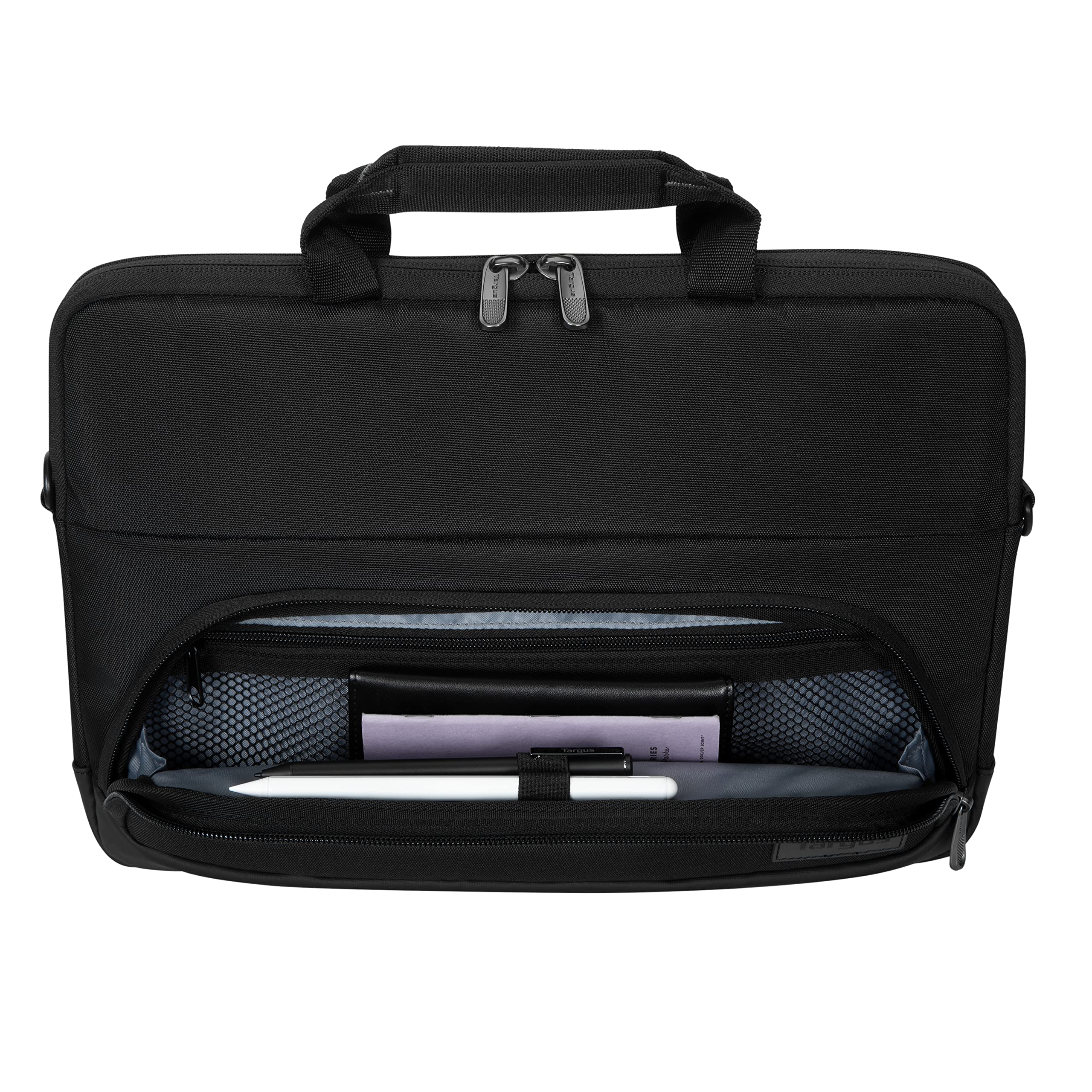 targus-12-14-slimcase-laptop-bag-for-business-and-travel-black-tbs579gl-water-re image 6