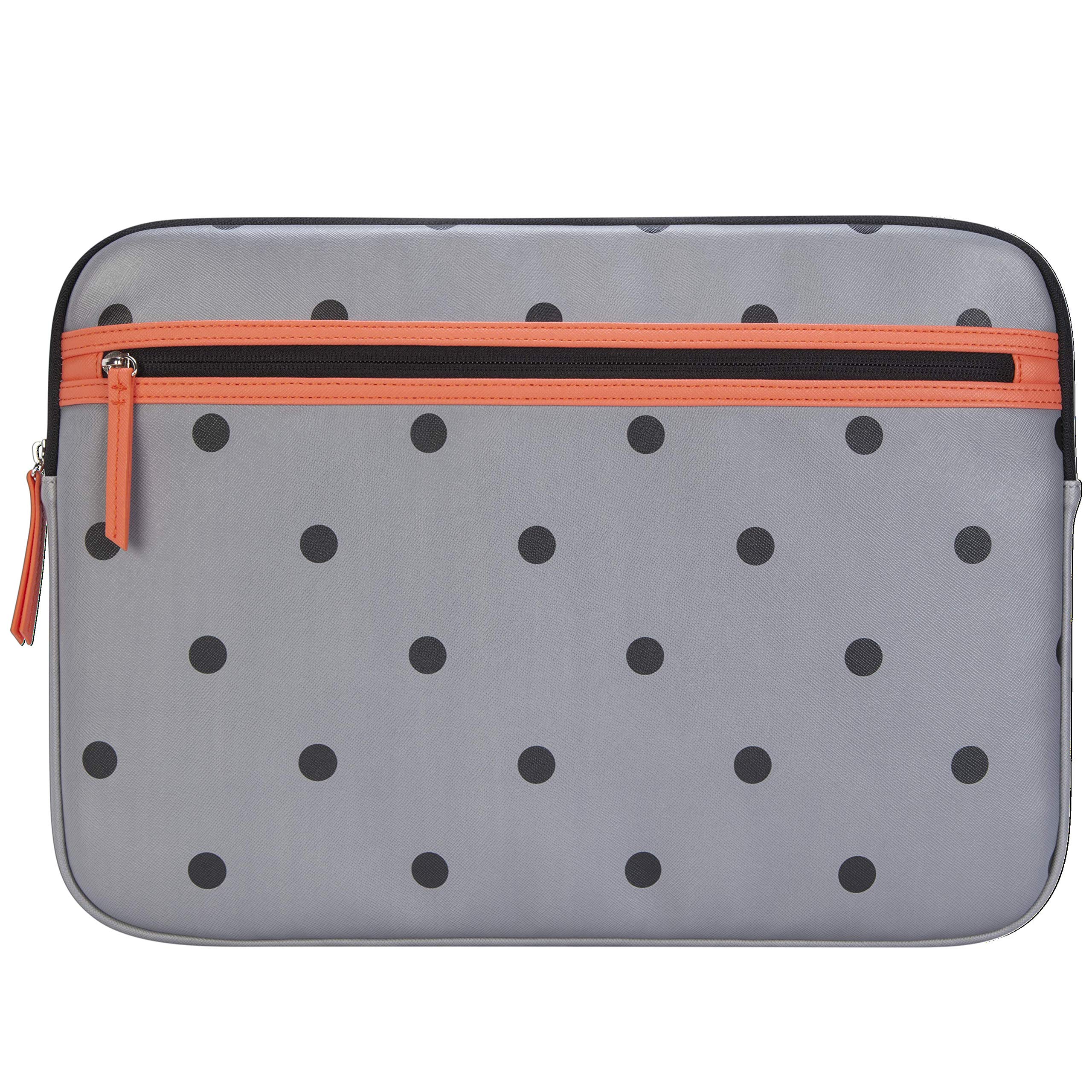 targus-arts-edition-15-6-laptop-sleeve-polka-dot-gray-salmon-tss999gl image 1