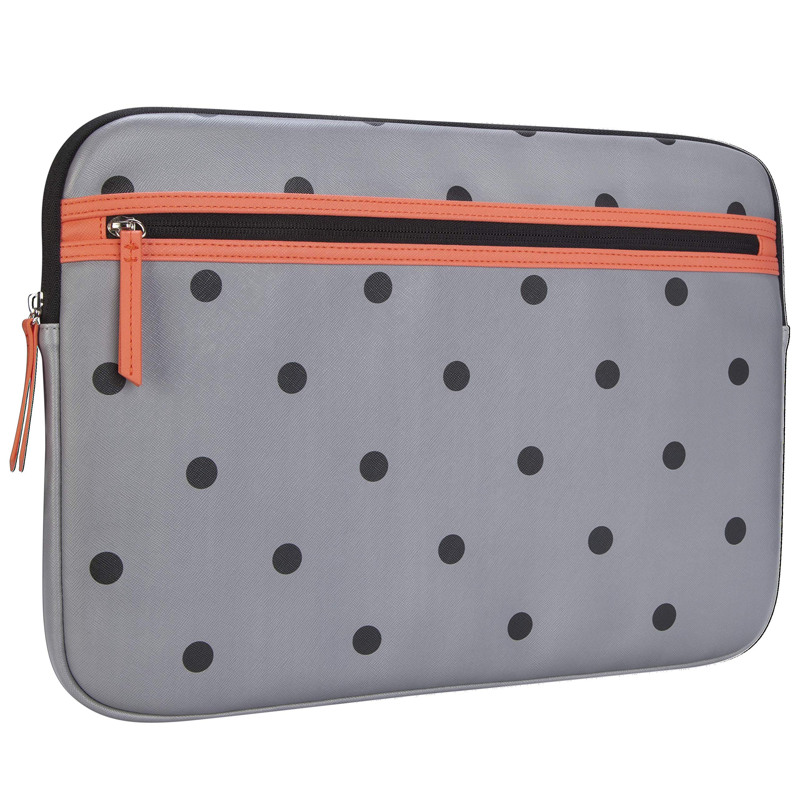 targus-arts-edition-15-6-laptop-sleeve-polka-dot-gray-salmon-tss999gl image 2