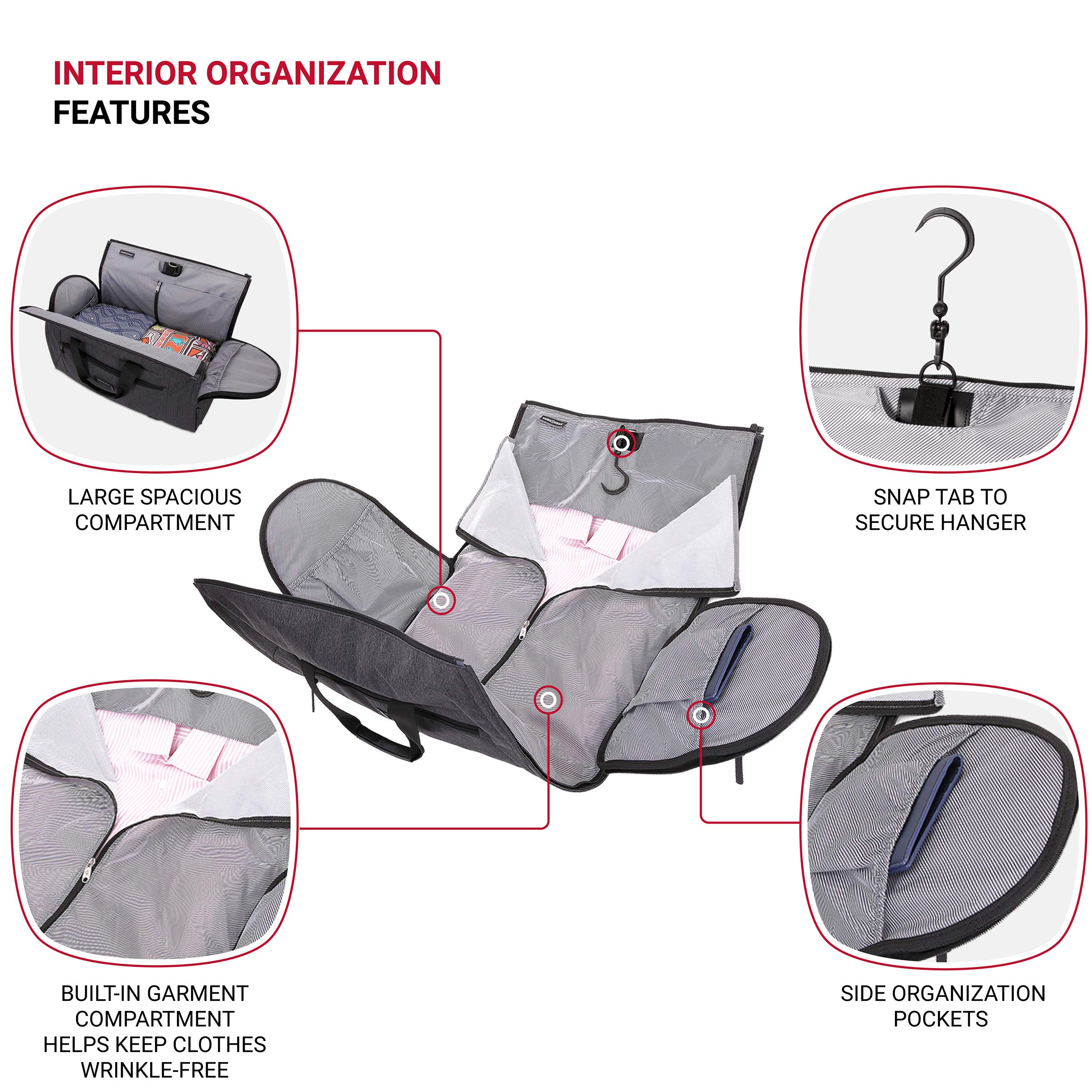 swissgear-23-folding-garment-duffel-bag-with-suit-carrier-heather-grey image 3