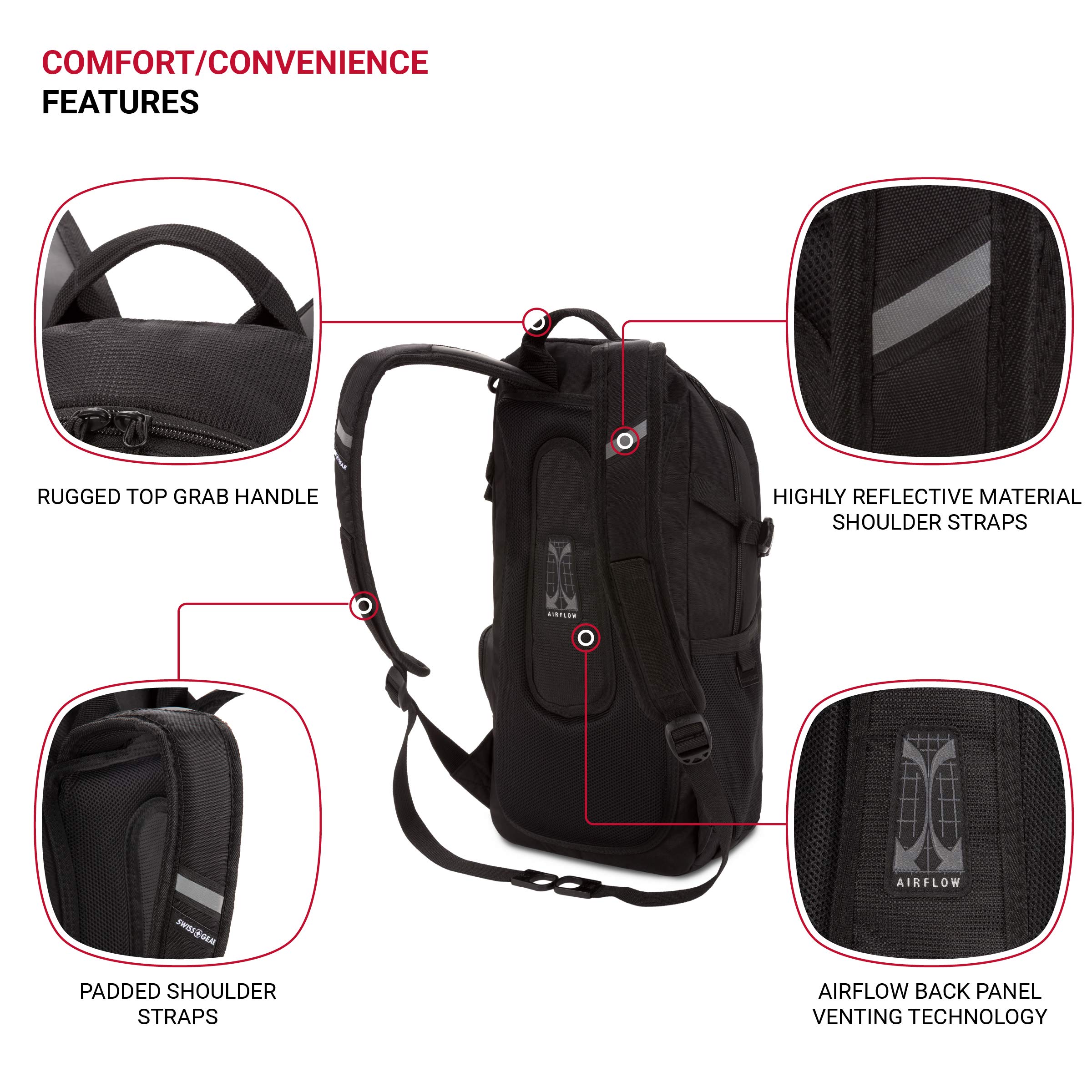 swissgear-3598-backpack-narrow-daypack-for-commuting-and-college-15-9l image 2