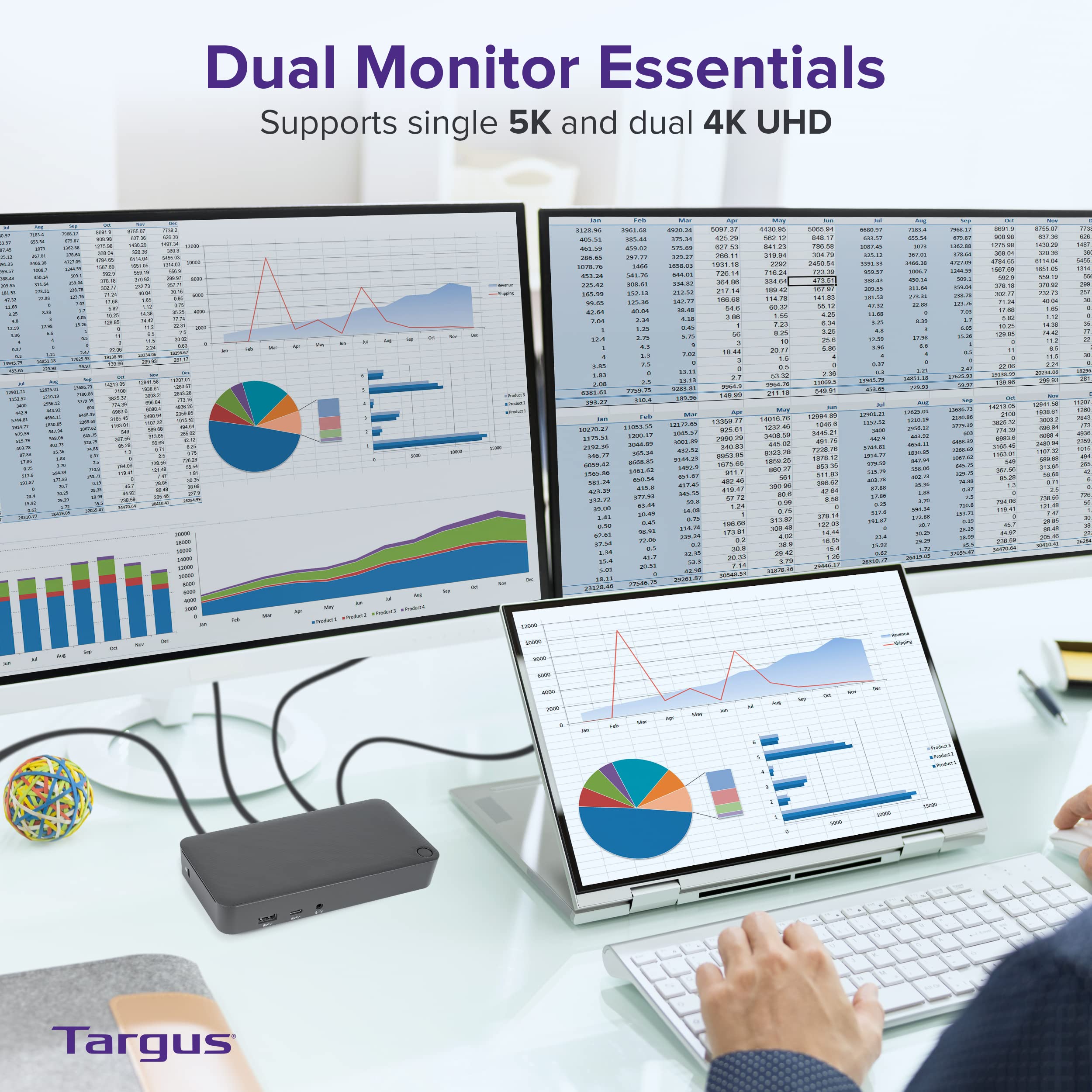 targus-dual-monitor-universal-usb-c-dv4k-dp-docking-station-with-65w-power-dock3 image 4