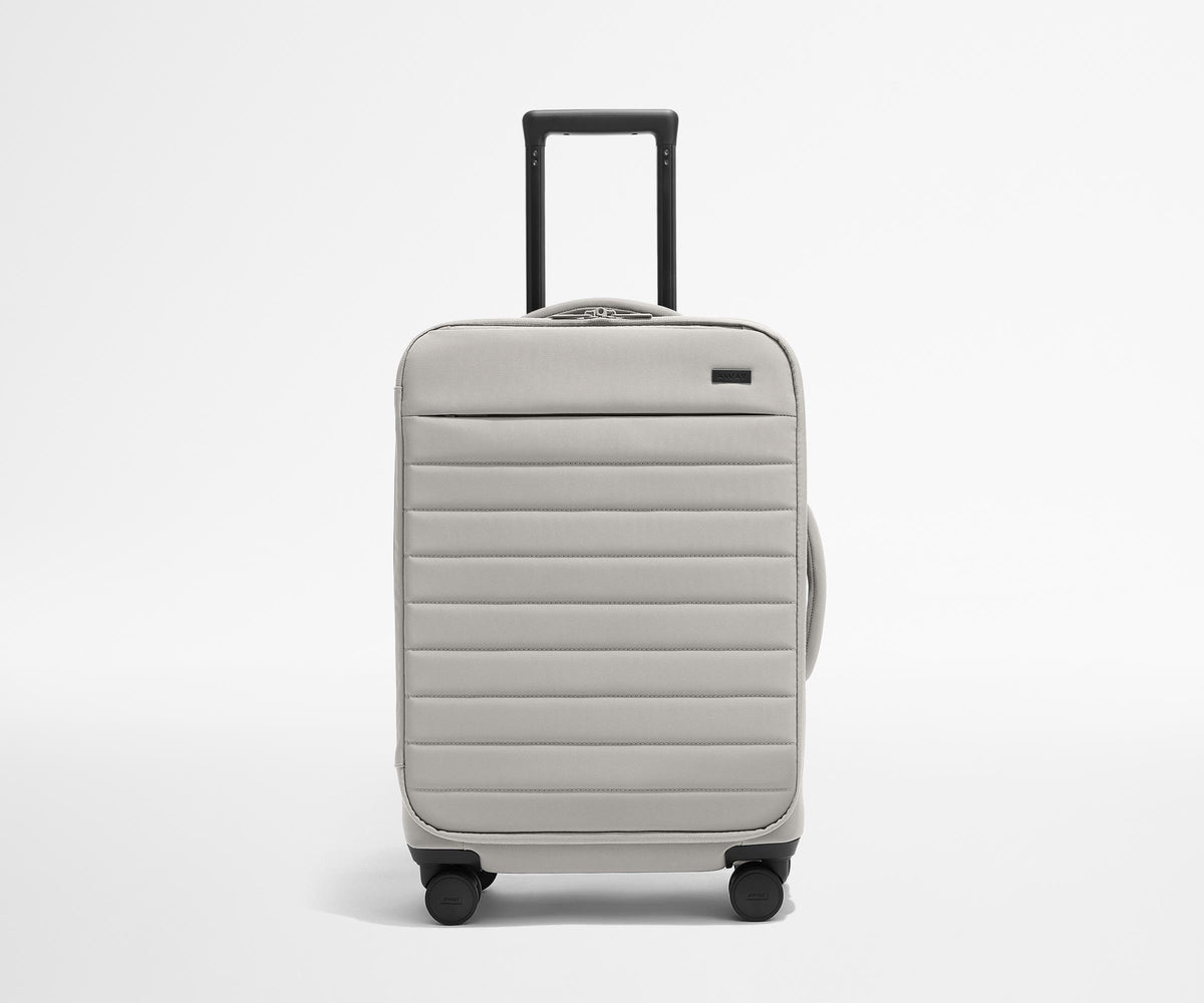 away-softside-bigger-carry-on-in-cloud-gray-standard-size-softside-luggage image 1