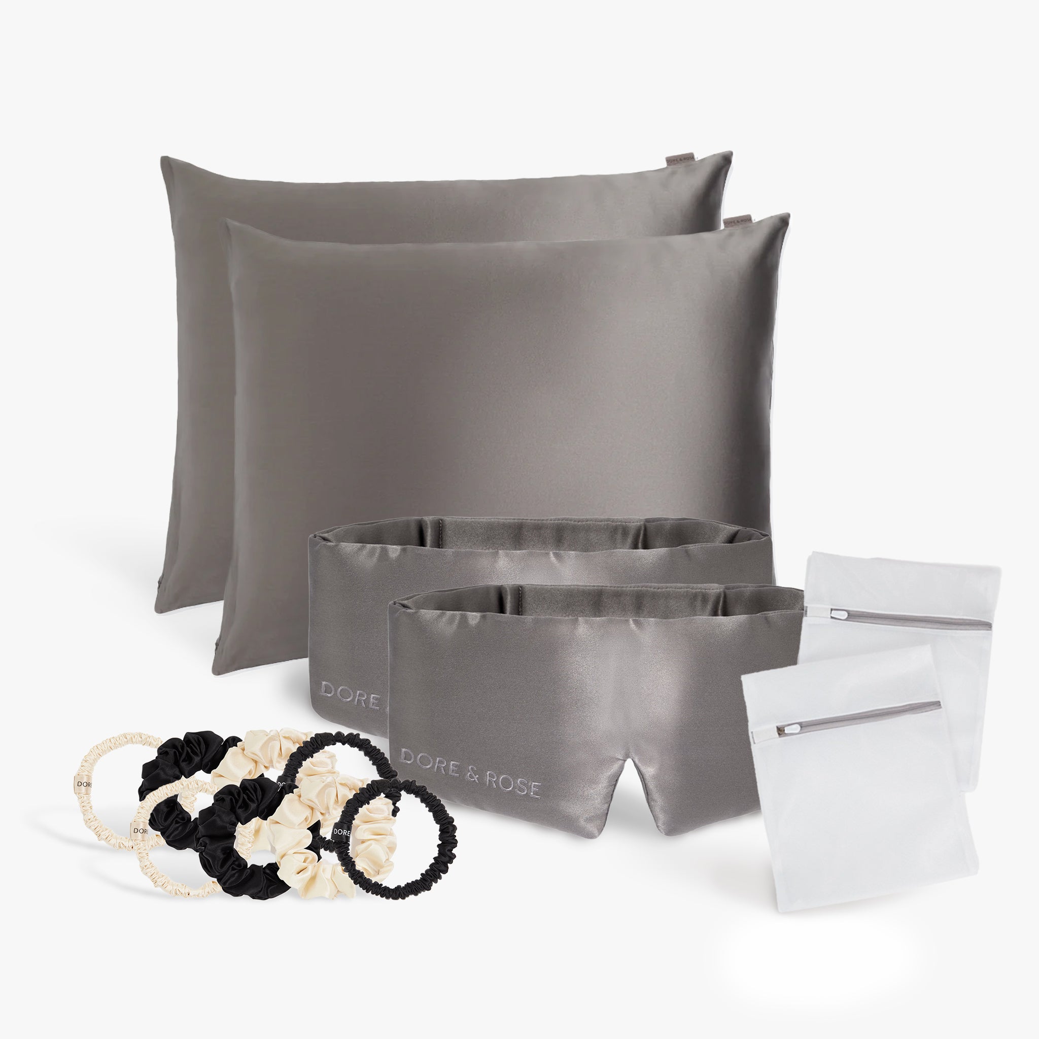 dore-rose-silk-essentials-bundle-2-silk-pillowcases-for-two image 1