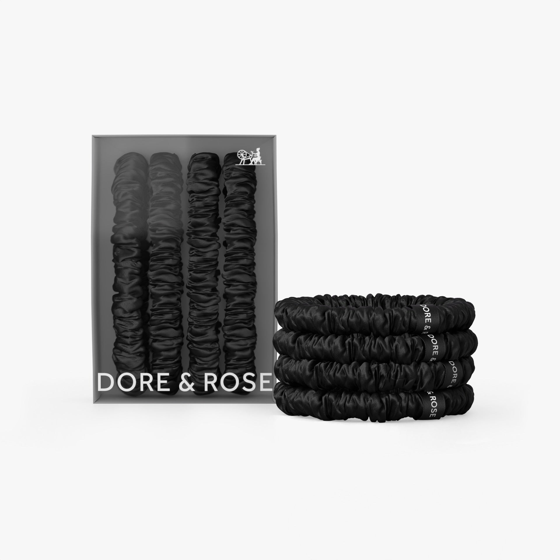 dore-rose-silk-scrunchies image 1