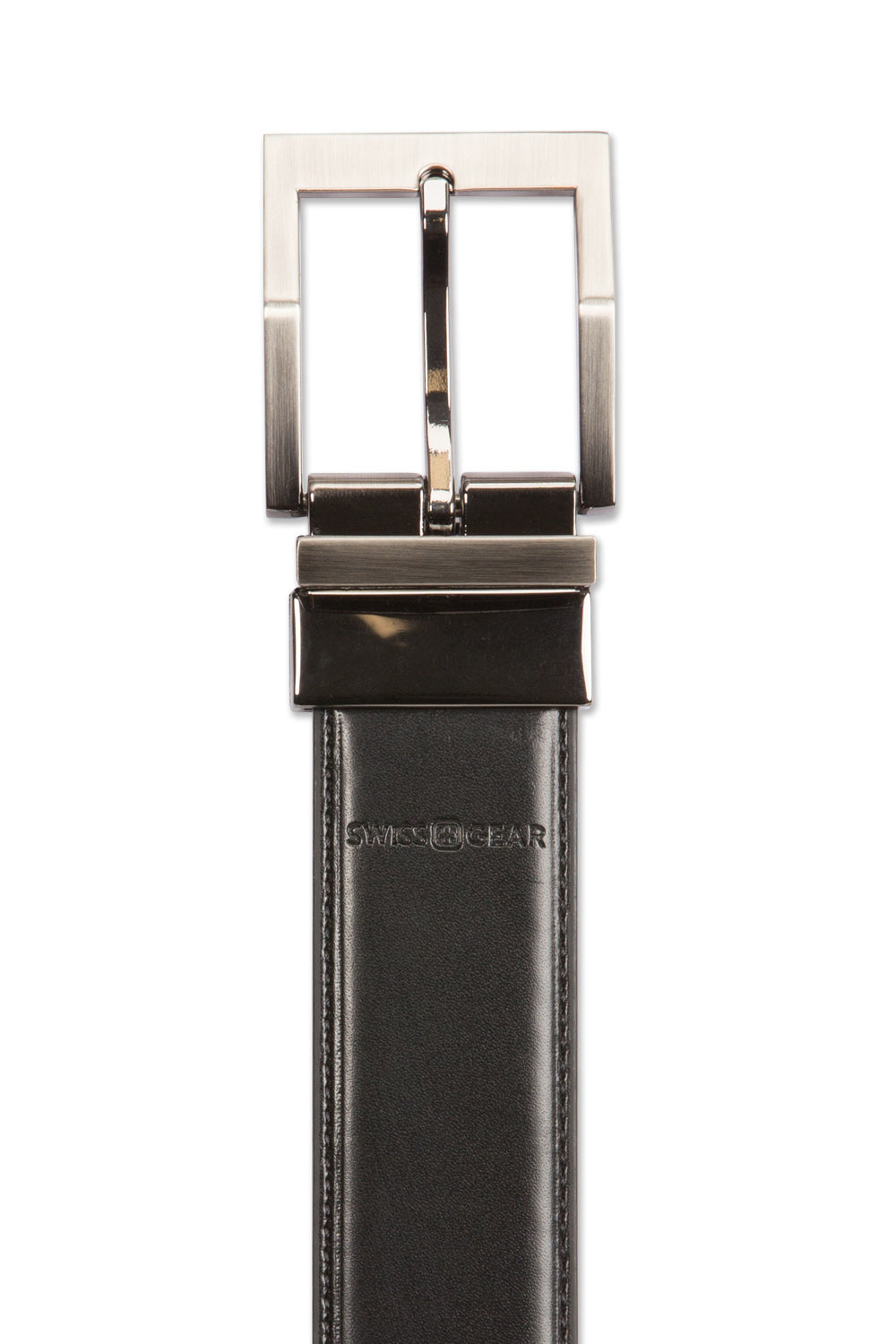 swissgear-contemporary-reversible-xlarge-leather-belt-black-brown-2-in-1 image 3
