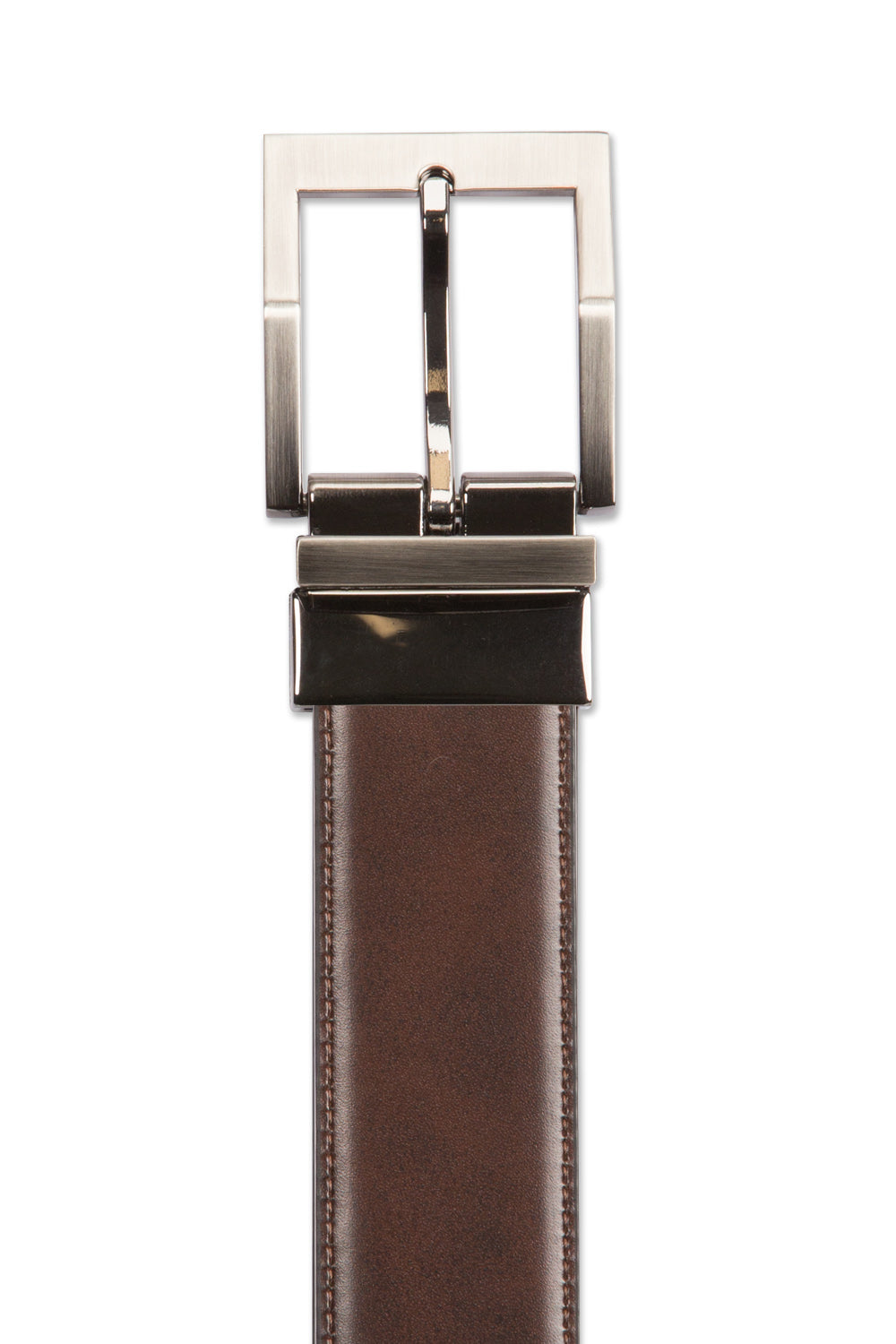 swissgear-contemporary-reversible-xlarge-leather-belt-black-brown-2-in-1 image 2