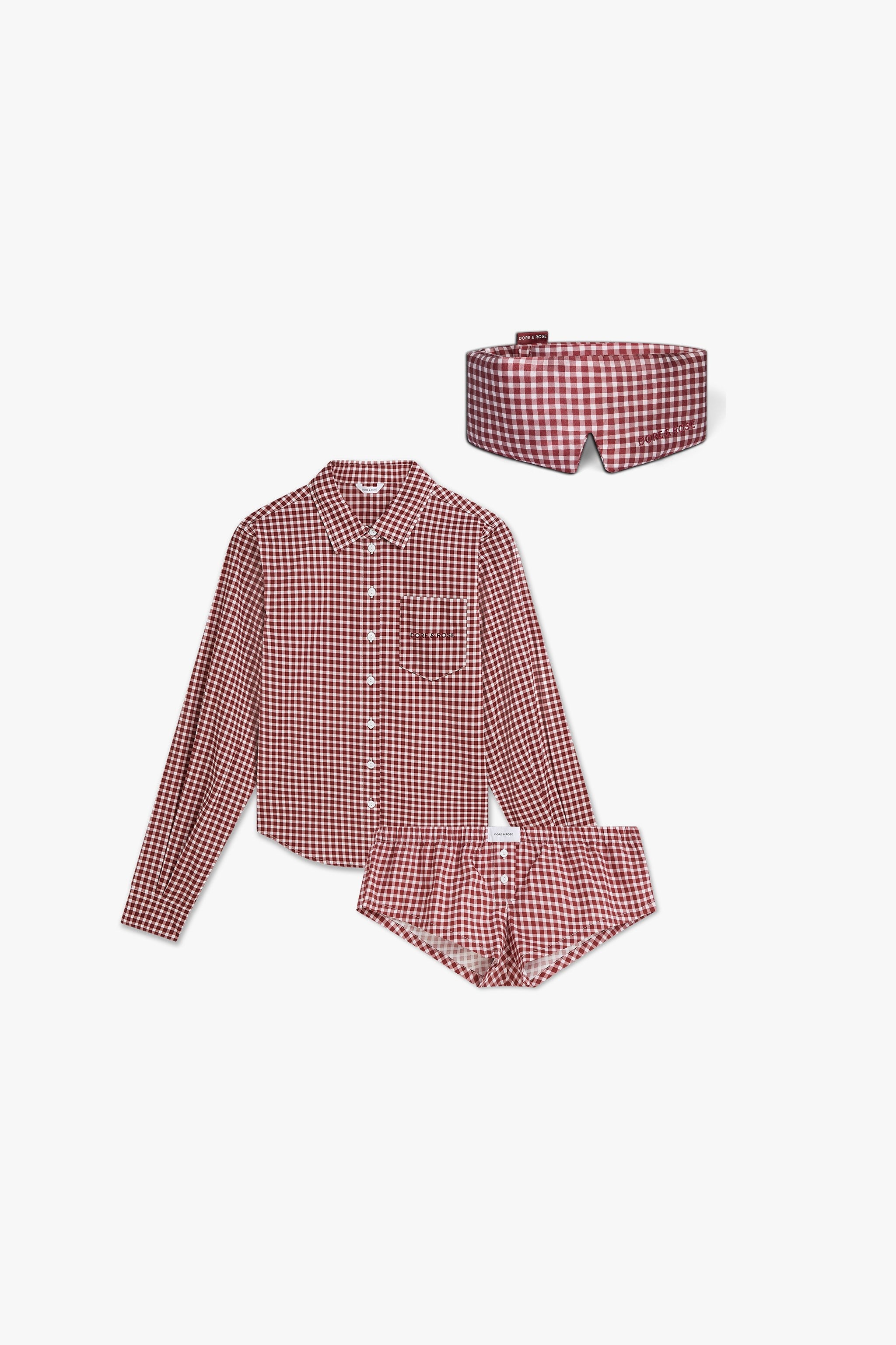 dore-rose-cheeky-short-bundle-breathable-cotton-blend-sleepwear-set image 1
