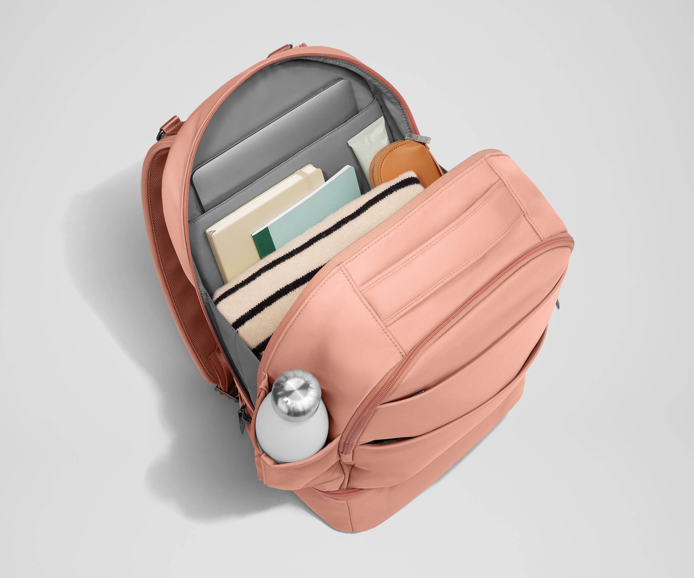 away-double-diaper-backpack-in-clay-pink-23l-travel-diaper-bag-with-two-compartm image 6