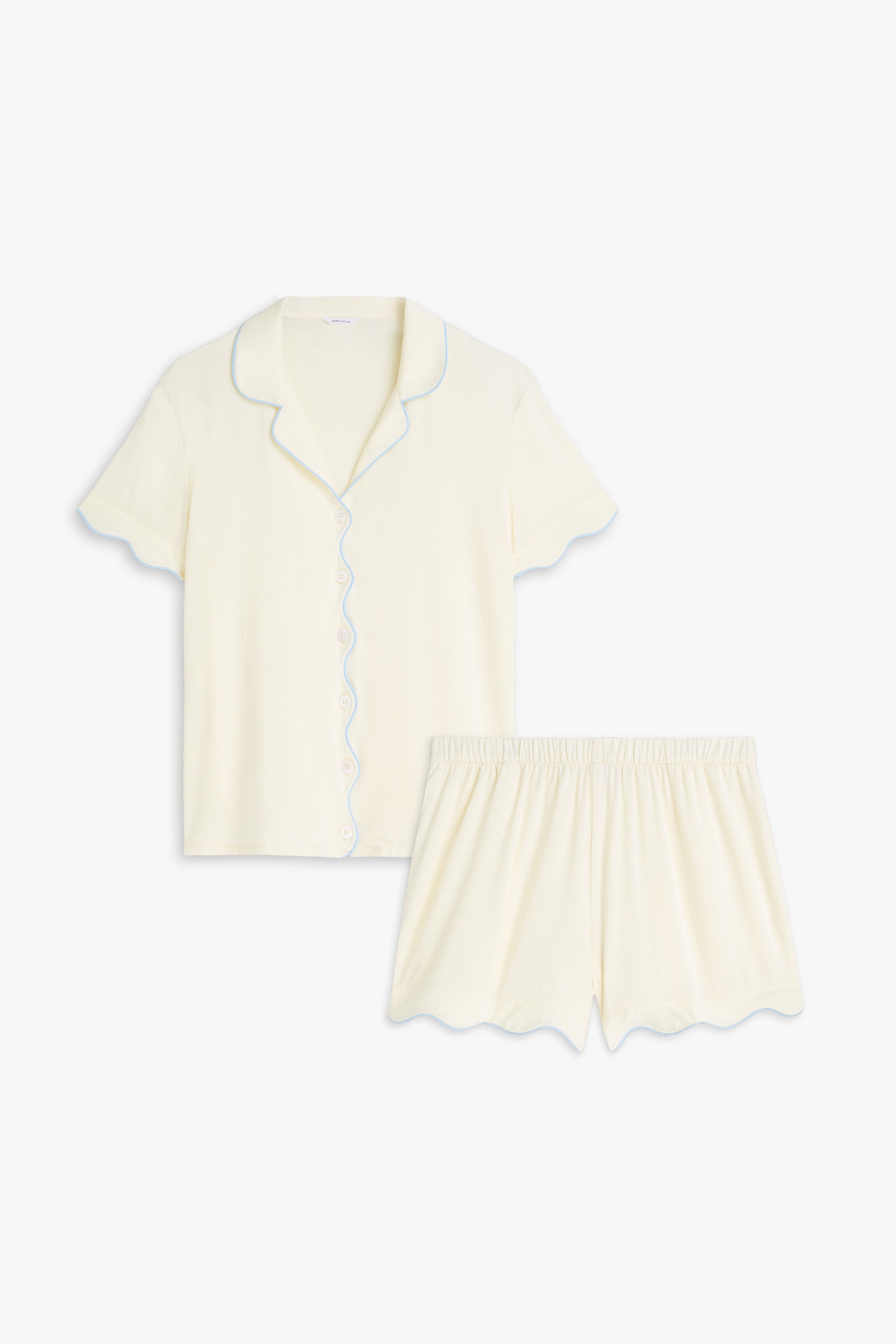dore-rose-scalloped-short-tencel-pj-set-playful-summer-sleepwear image 7