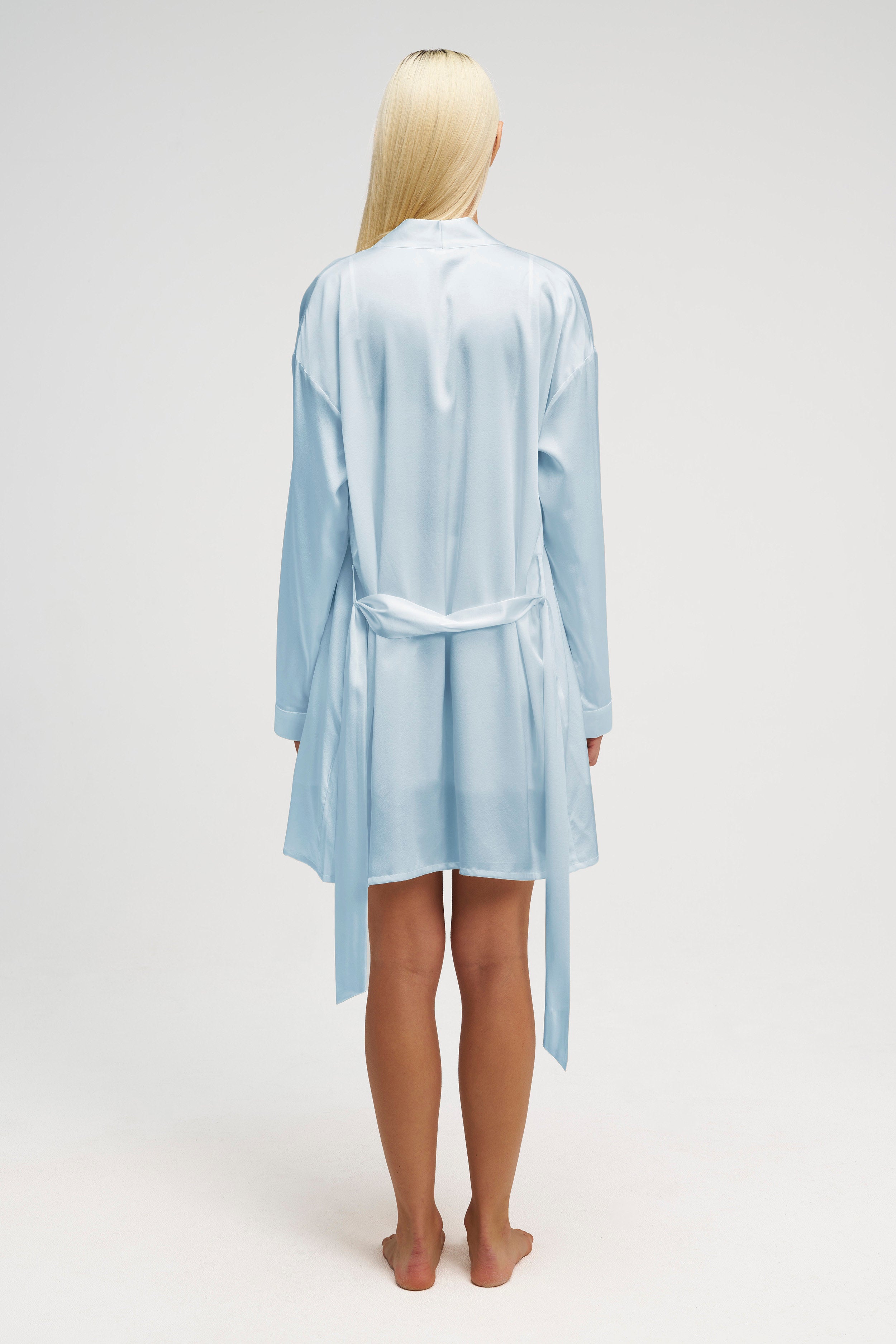 dore-rose-short-silk-gown-lightweight-100-silk-robe-with-self-tie-waist image 4