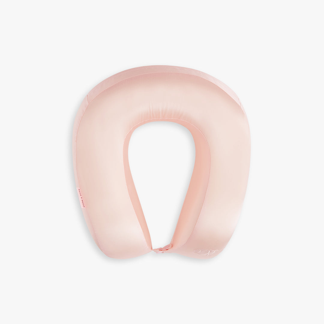 dore-rose-silk-travel-pillow-23-momme-mulberry-silk-with-memory-foam-n-03-rose-l image 2
