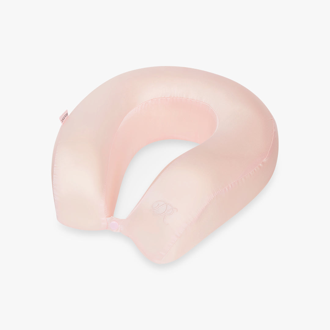 dore-rose-silk-travel-pillow-23-momme-mulberry-silk-with-memory-foam-n-03-rose-l image 1