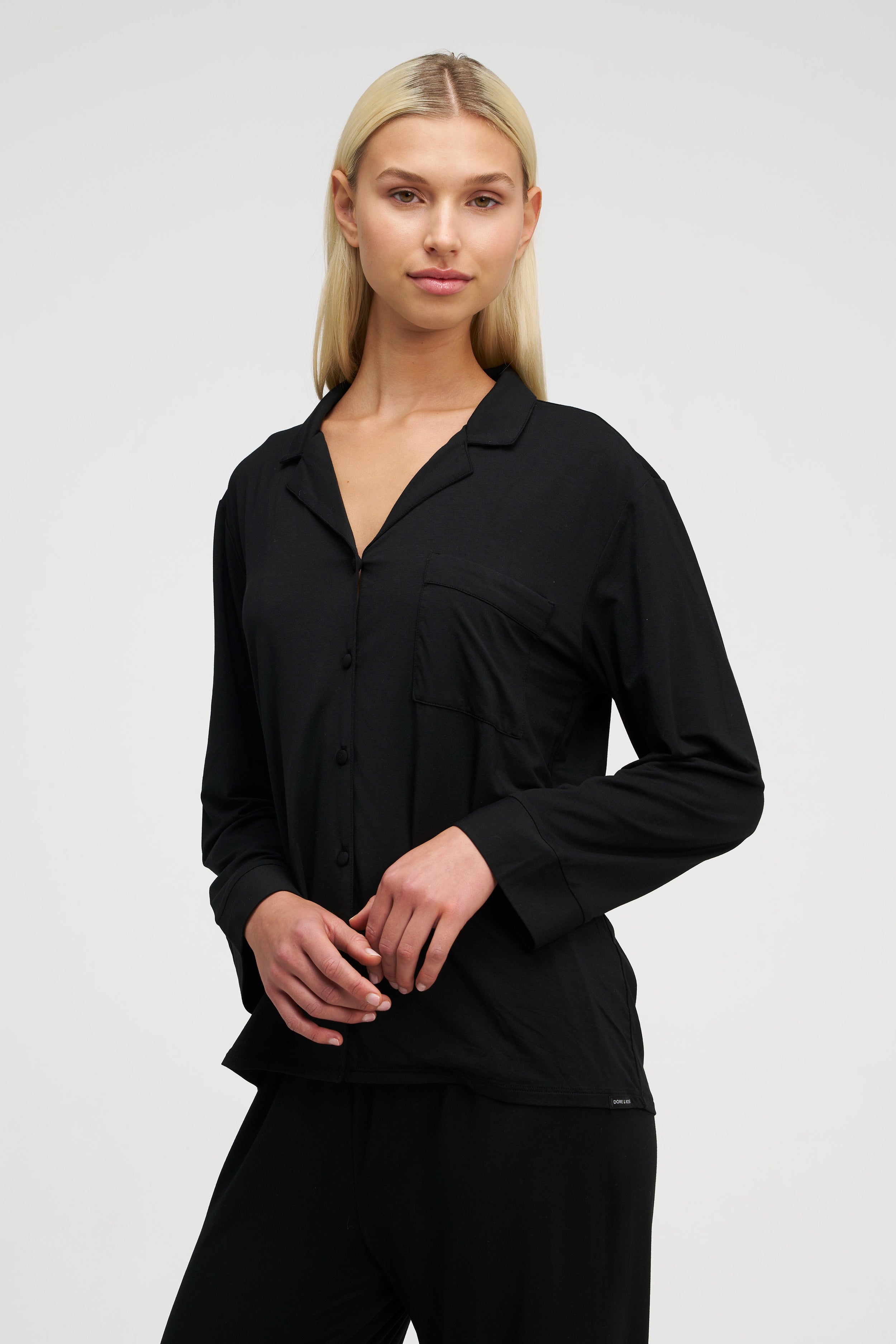 dore-rose-long-tencel-pj-set-new-softer-fabric-lightweight-breathable image 2