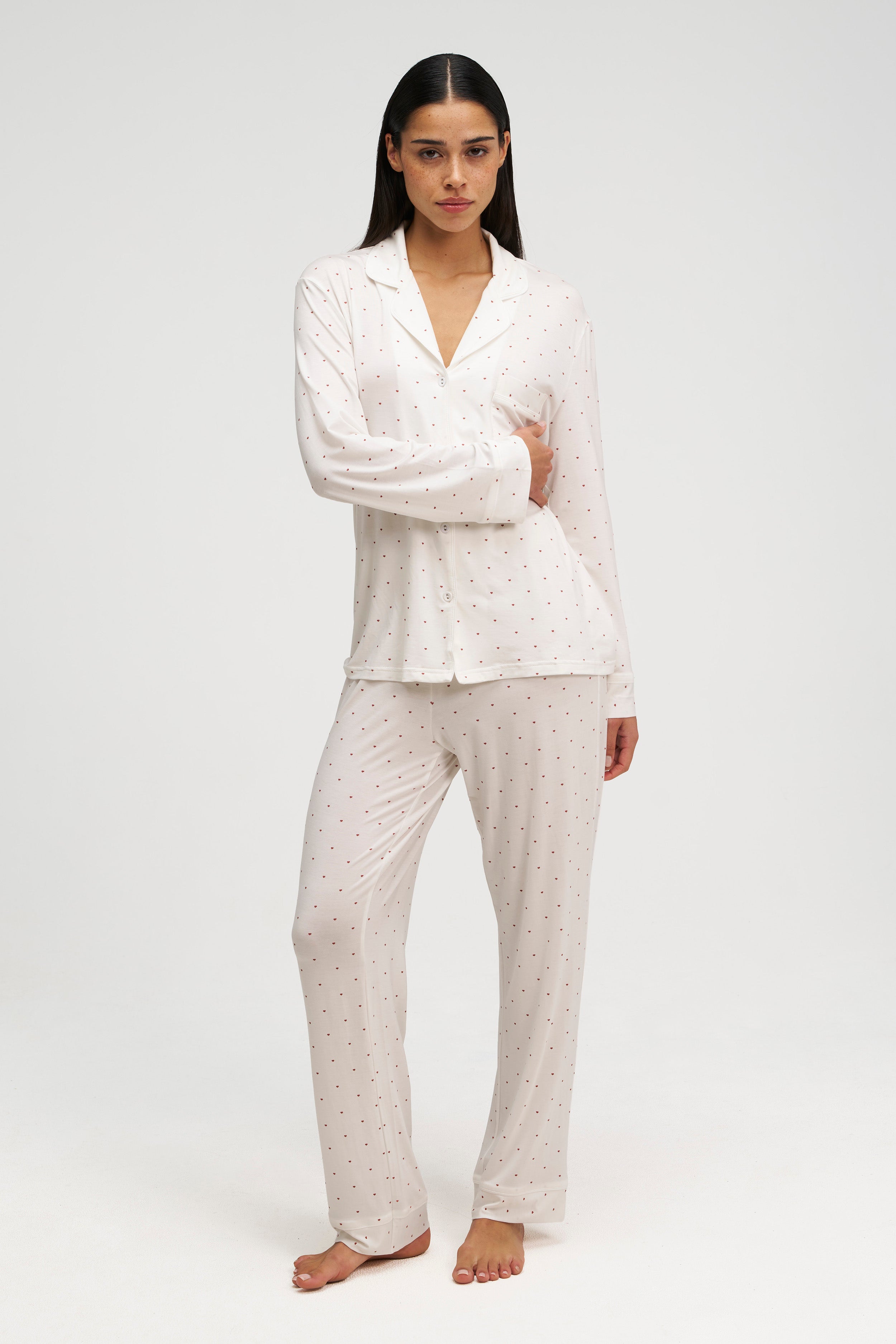 dore-rose-sweetheart-tencel-pj-bundle-breathable-sleep-set-for-hot-sleepers image 2