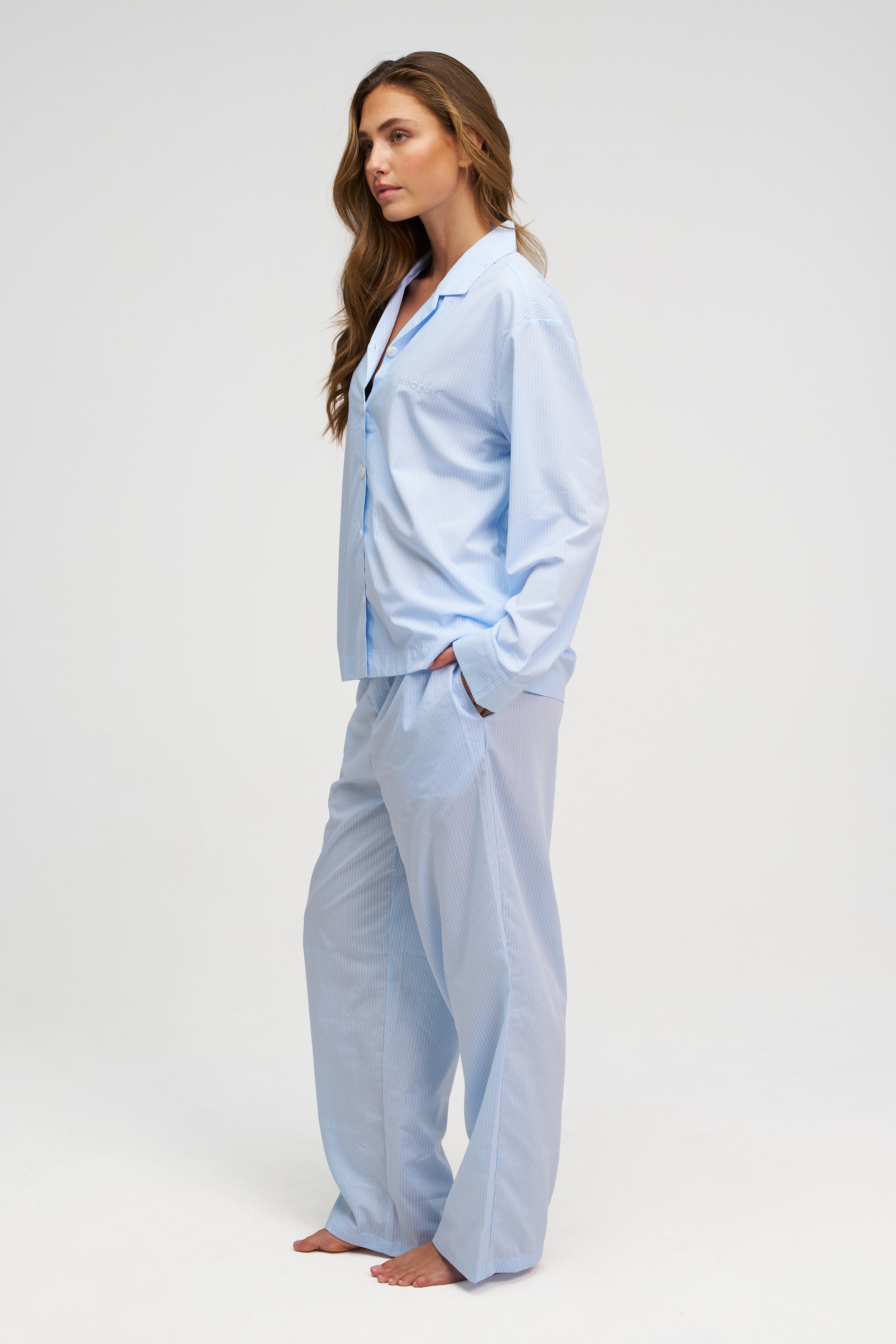 dore-rose-long-premium-striped-pj-set-luxuriously-soft-stretchy-sleepwear image 3