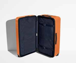 away-the-trunk-in-sorbet-orange-large-checked-suitcase image 8