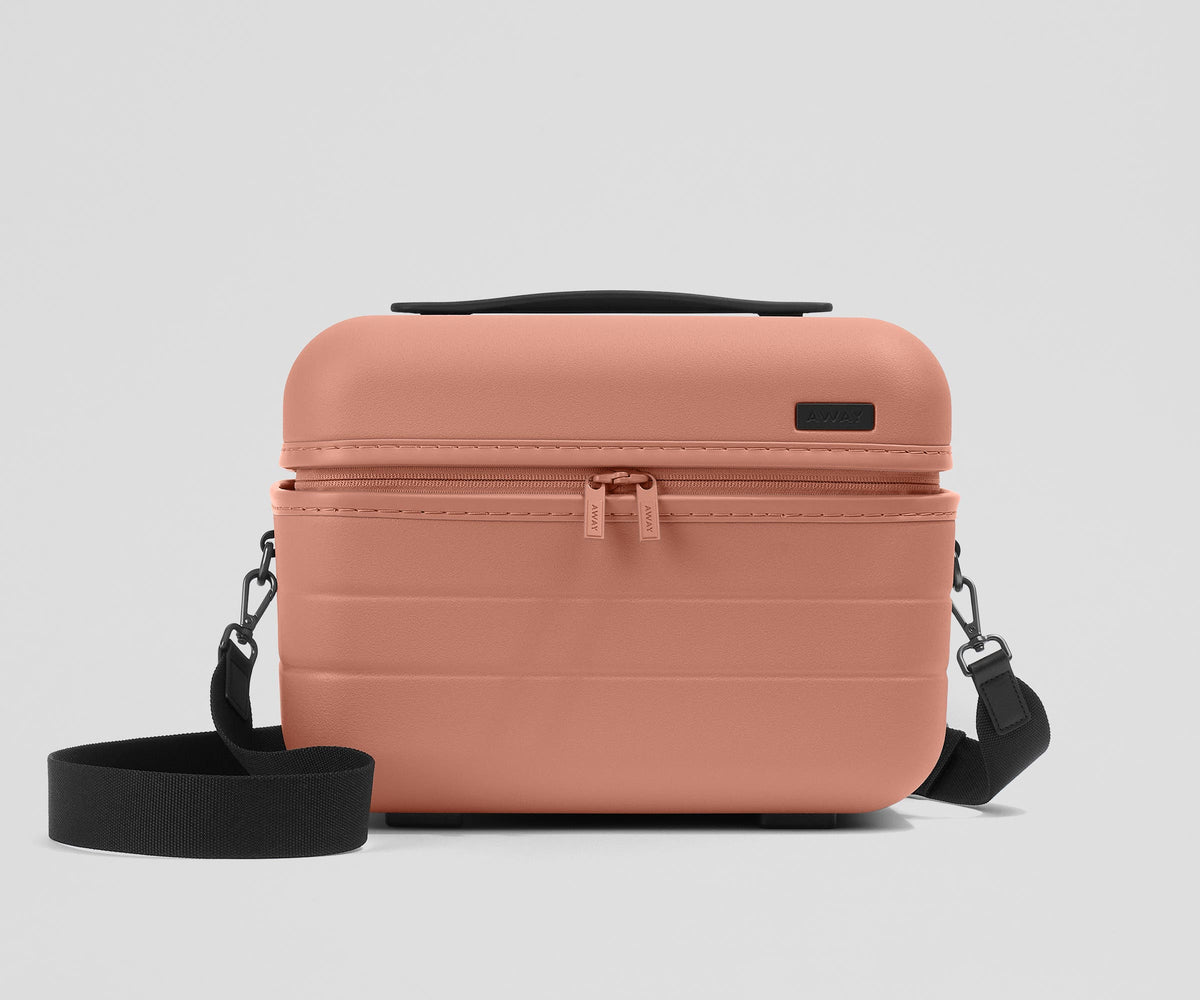 away-train-case-in-clay-pink-durable-polycarbonate-hardshell-organizer-with-adju image 1