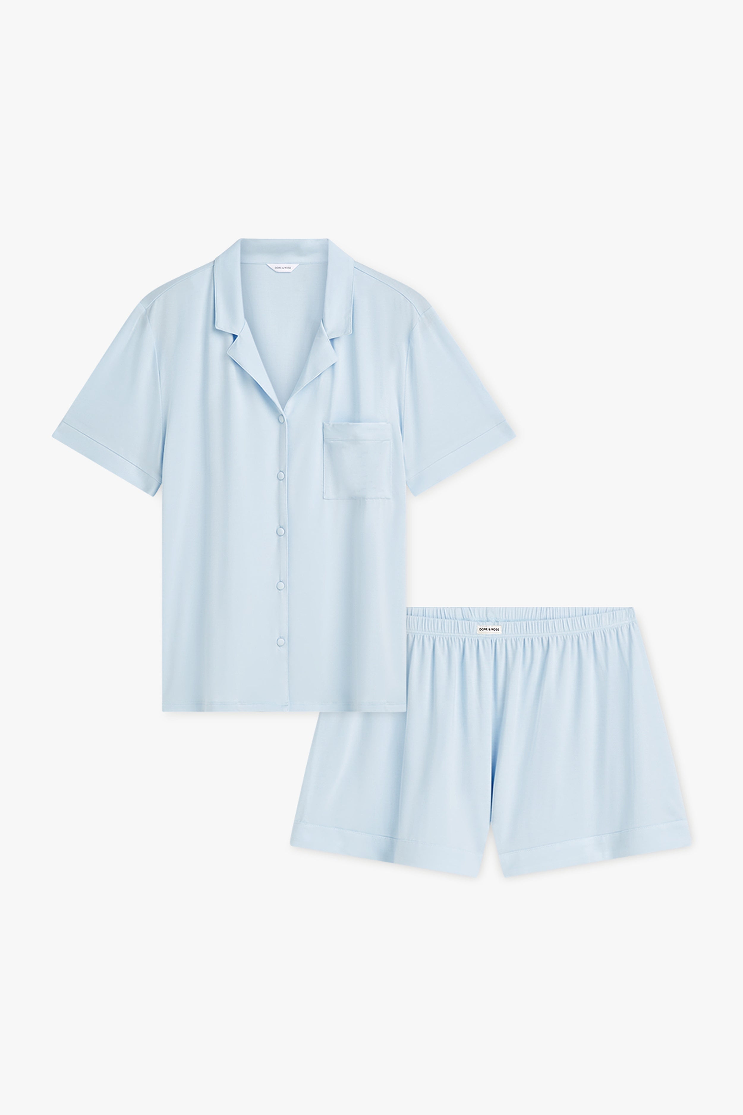 dore-rose-short-tencel-pj-set-light-blue-luxury-sleepwear-gift image 5