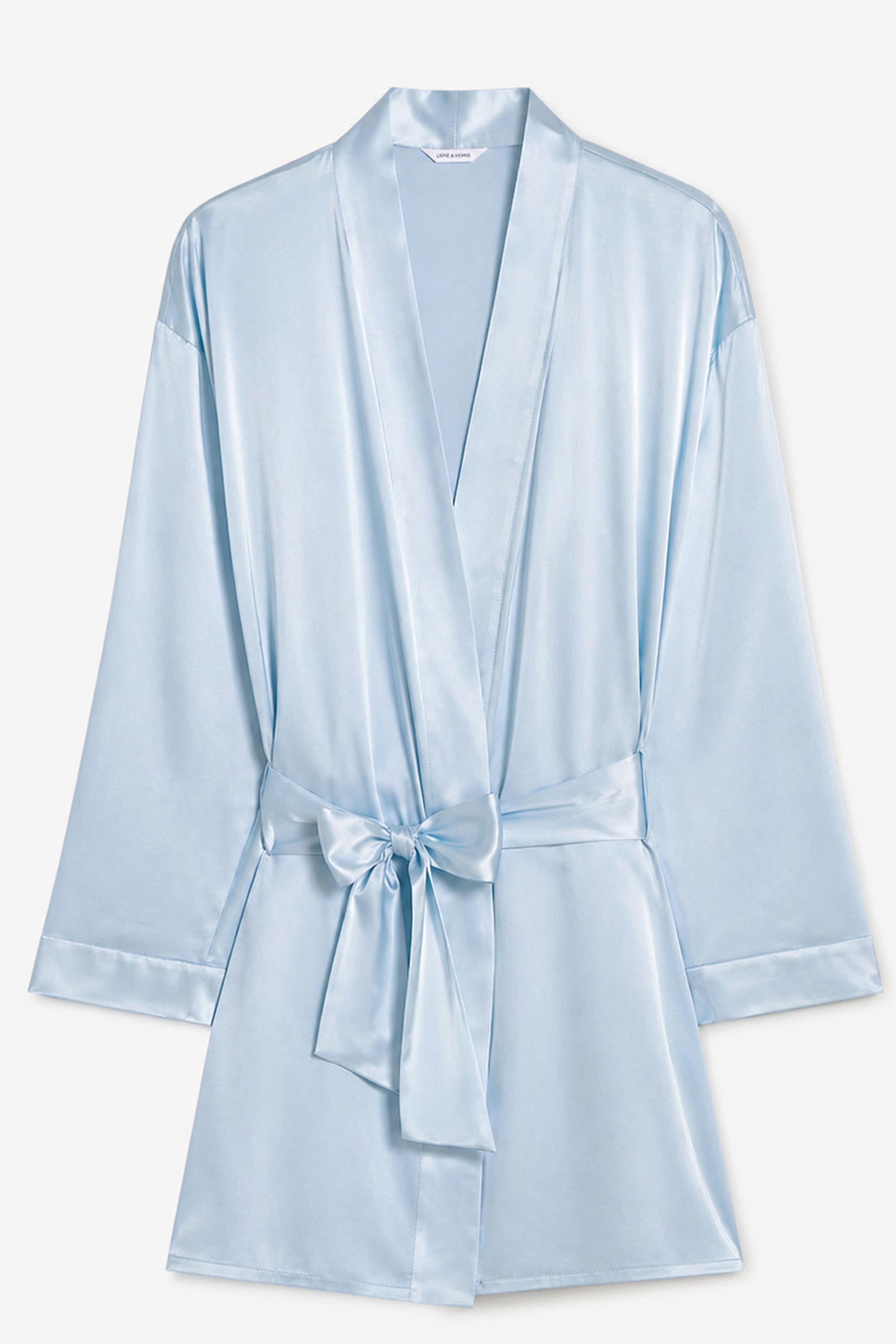 dore-rose-short-silk-gown-lightweight-100-silk-robe-with-self-tie-waist image 5