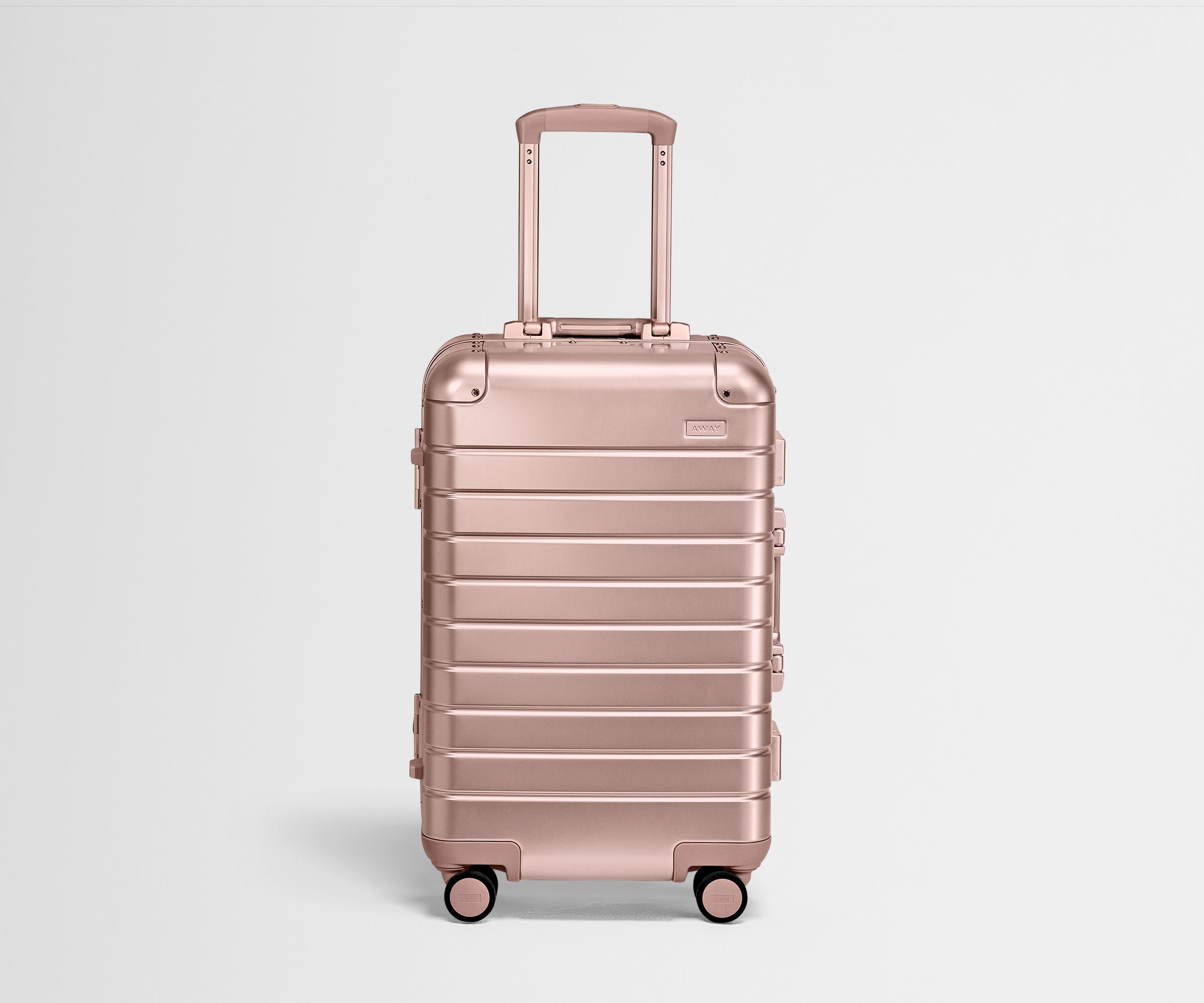 away-the-bigger-carry-on-aluminum-edition-rose-gold-360-spinner-suitcase image 2