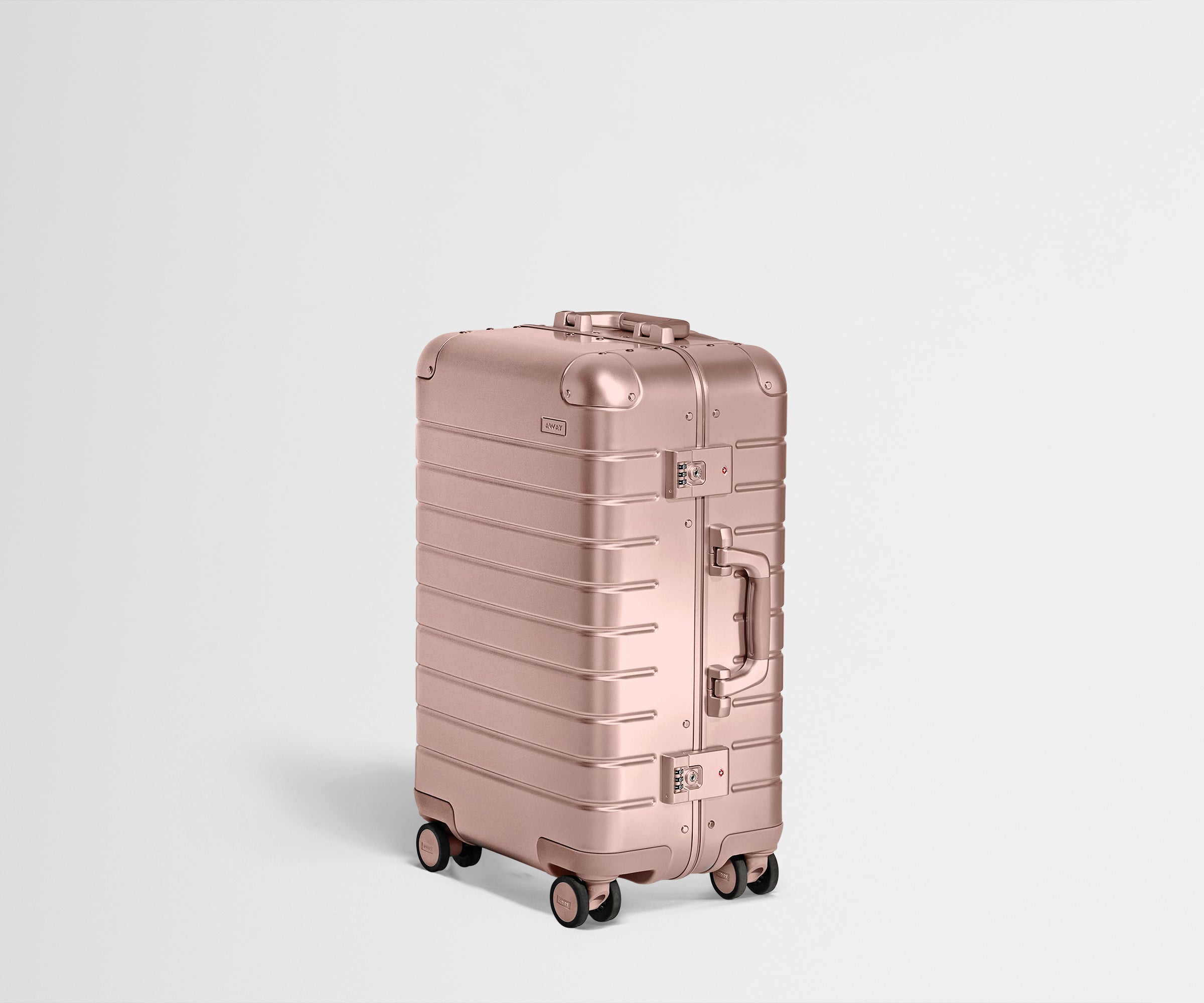 away-the-bigger-carry-on-aluminum-edition-rose-gold-360-spinner-suitcase image 3
