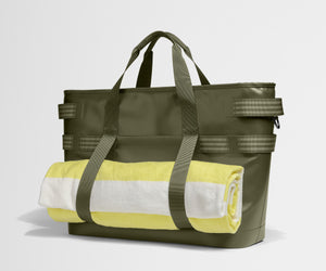 away-cooler-tote-in-olive-green-insulated-tote-for-beach-park-travel-stays-cold- image 7