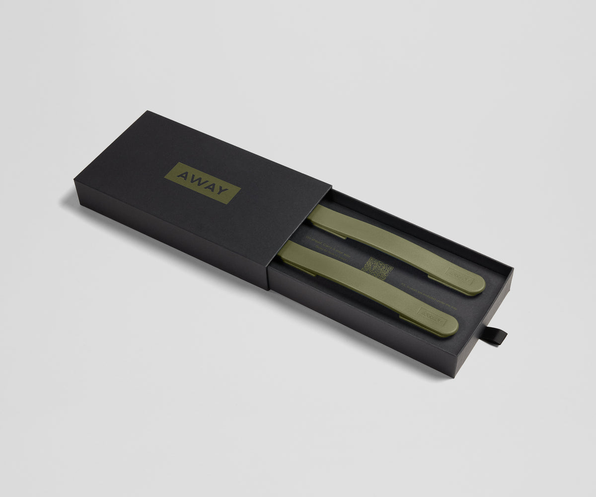 away-custom-handle-set-in-olive-green-diy-replacement-kit image 1