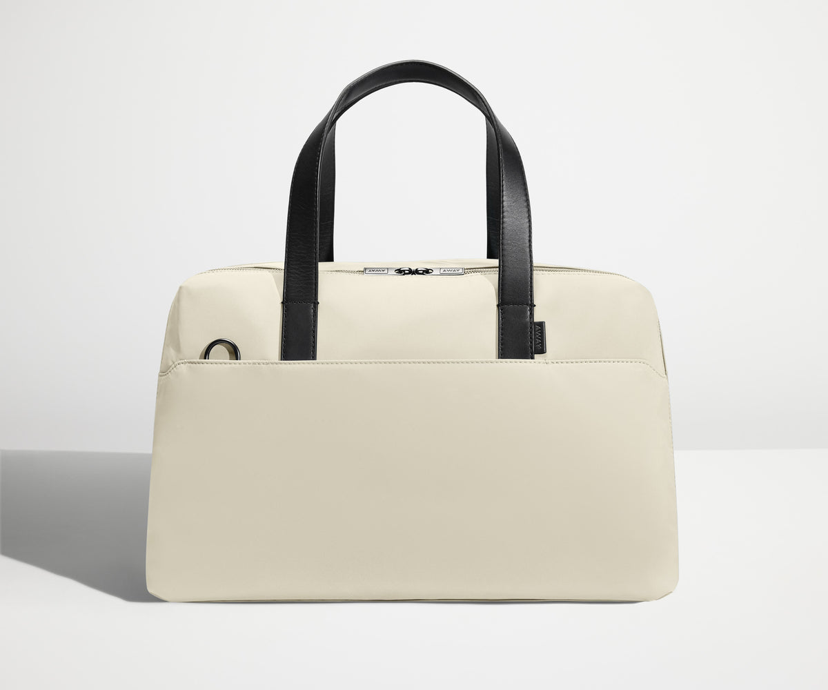away-the-overnight-bag-in-salt-white-lightweight-duffel-for-quick-getaways image 1
