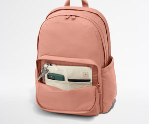 away-large-featherlight-backpack-in-clay-pink-travel-ready-laptop-backpack image 7