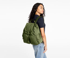away-featherlight-cargo-backpack-olive-green image 6