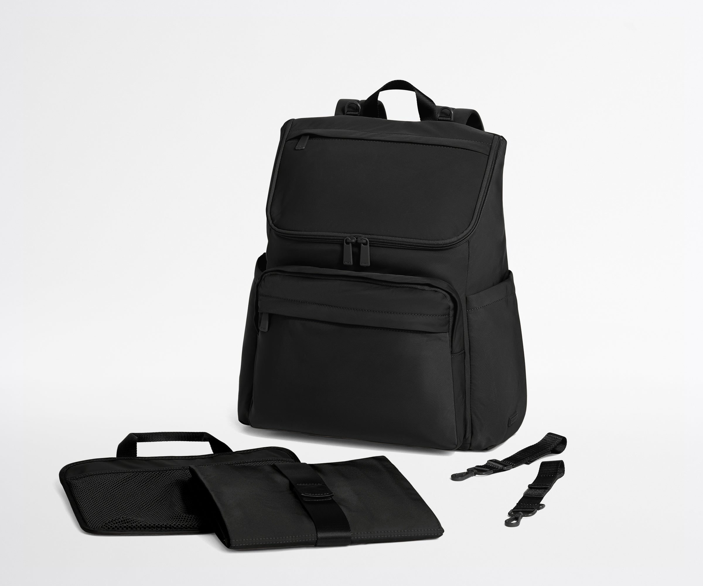 away-featherlight-diaper-backpack-in-jet-black-lightweight-functional-diaper-bag image 8