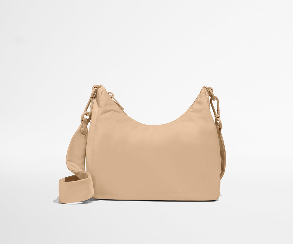 away-featherlight-duo-crossbody-in-camel-brown-machine-washable-detachable-strap image 1