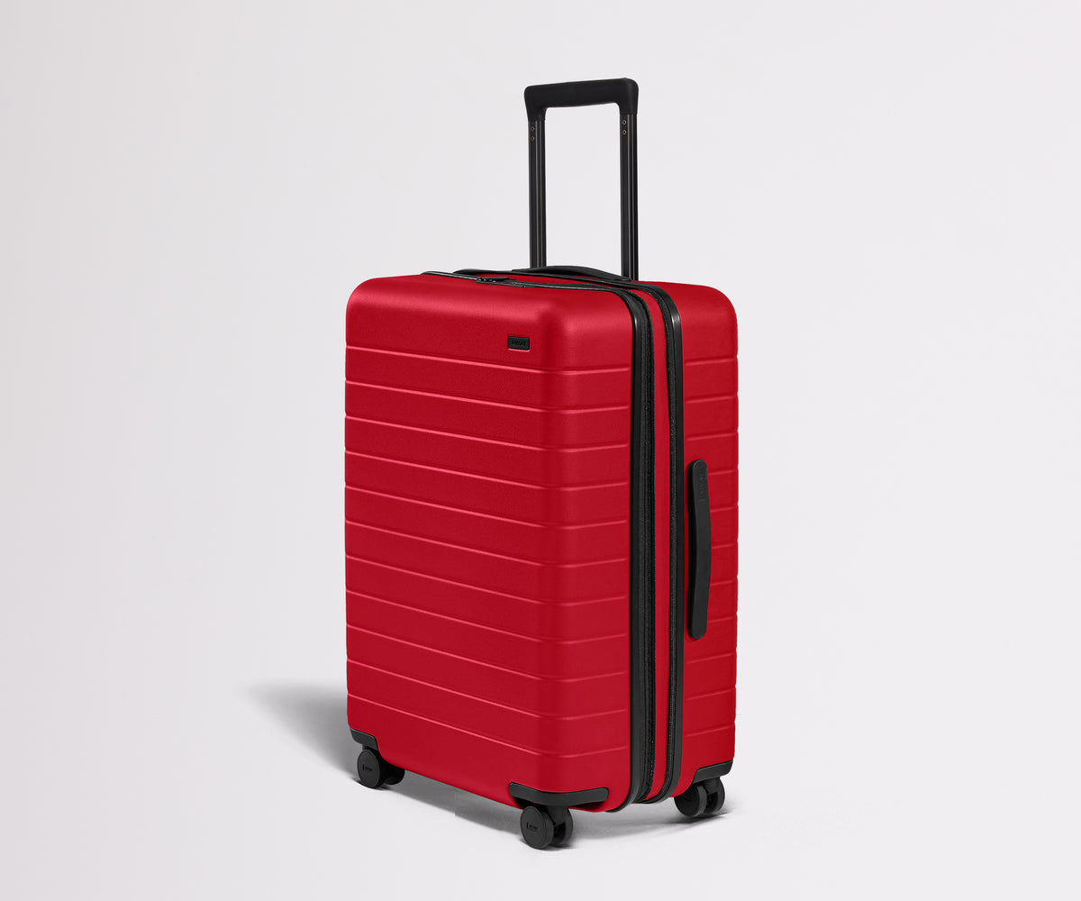 away-the-medium-flex-in-cherry-red-expandable-hardside-checked-suitcase image 1