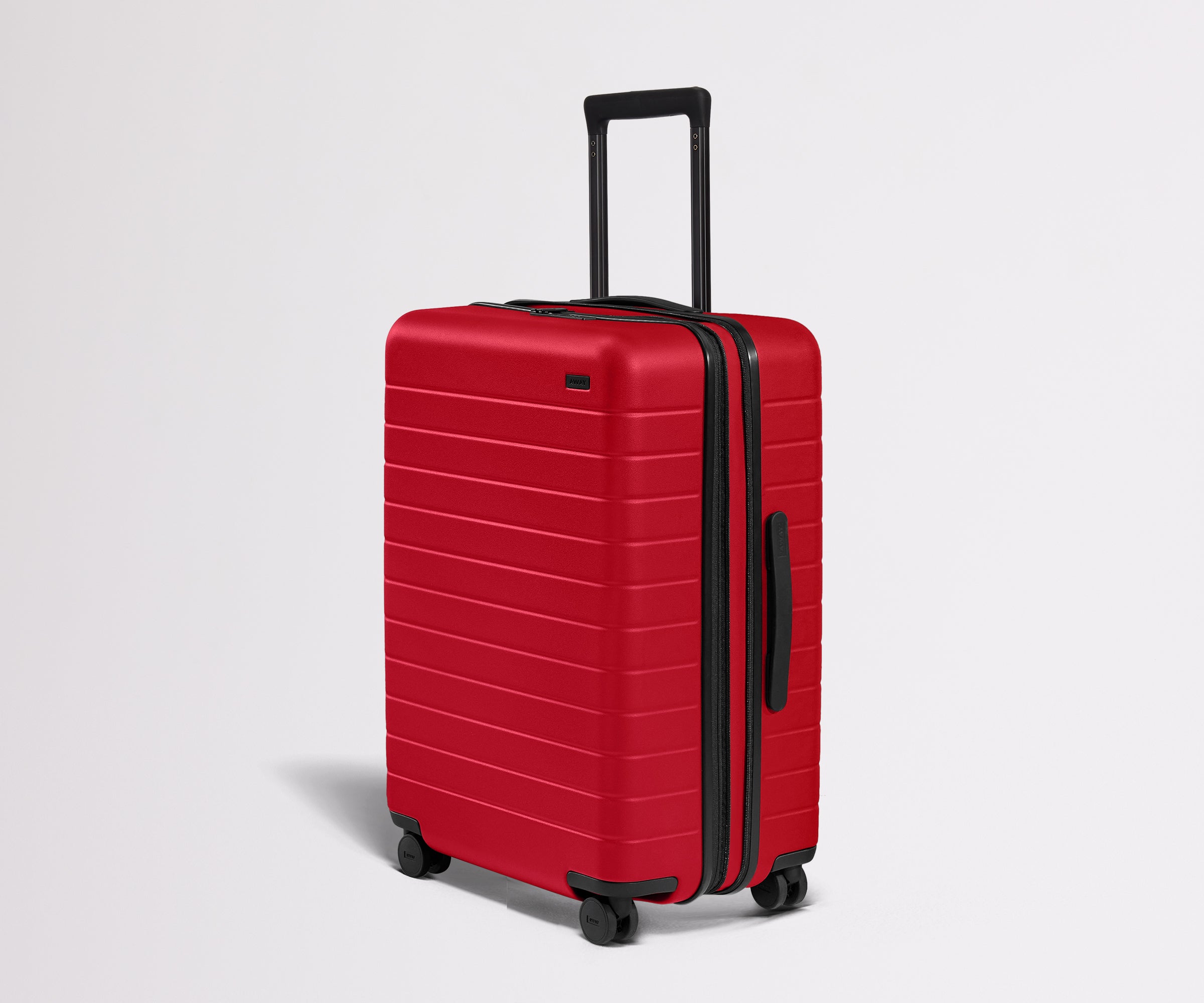 away-the-medium-flex-in-cherry-red-expandable-hardside-checked-suitcase image 2