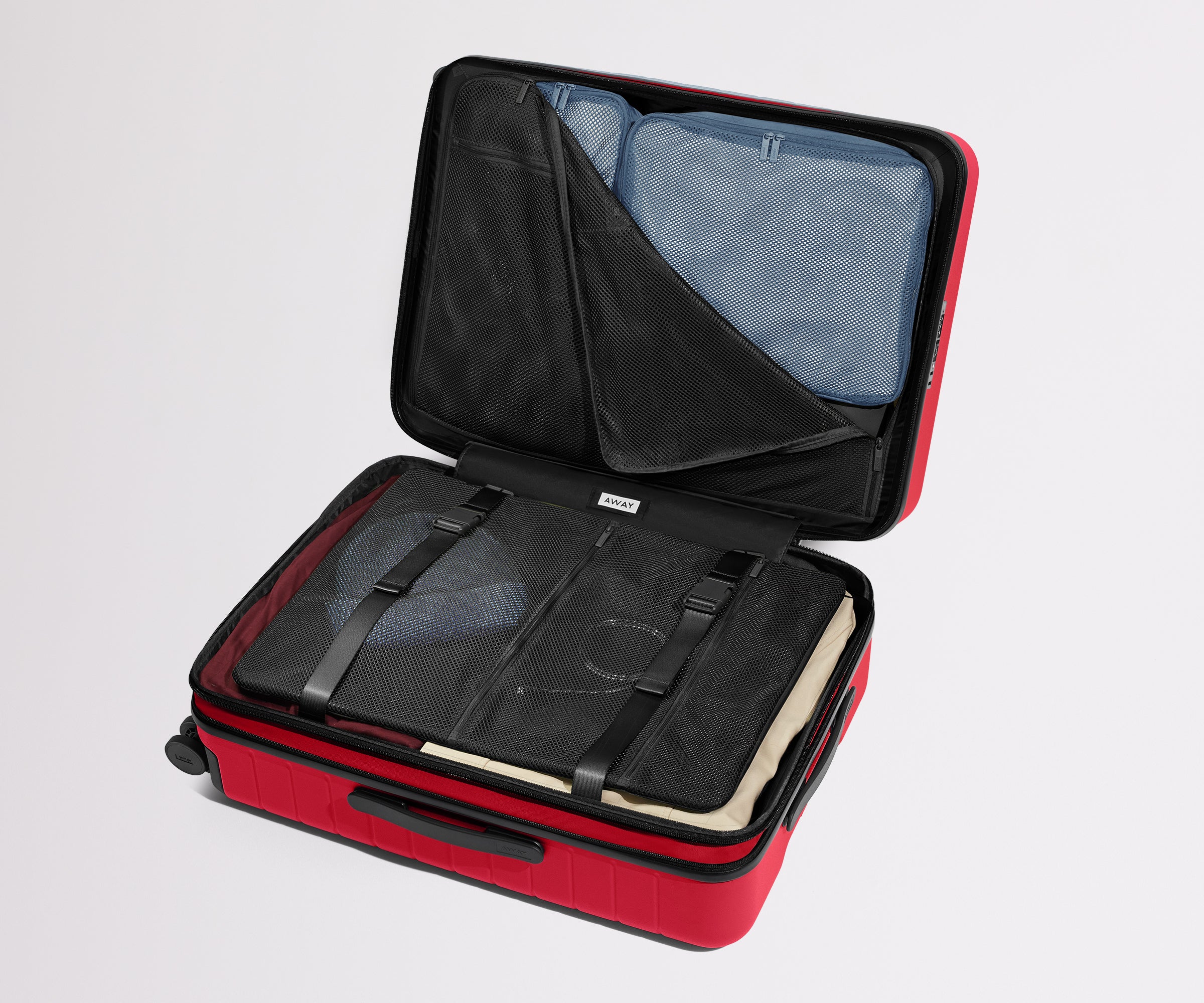 away-the-medium-flex-in-cherry-red-expandable-hardside-checked-suitcase image 6