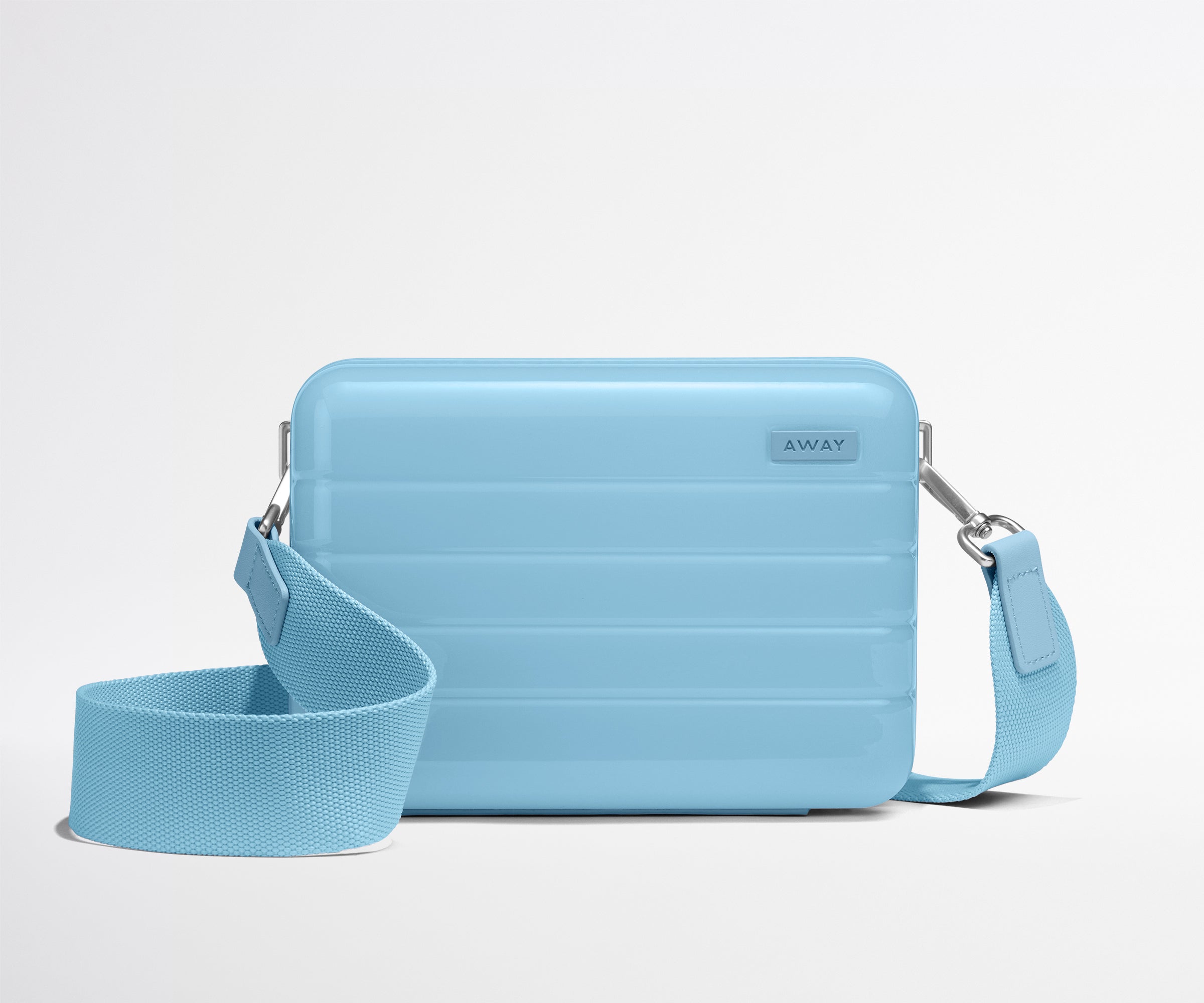 away-the-mini-crossbody-in-coast-blue-durable-polycarbonate-hardshell image 5