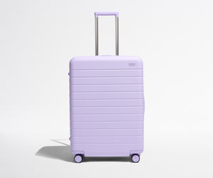 away-the-medium-flex-in-lavender-haze-purple-expandable-hardside-checked-suitcas image 2
