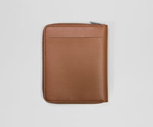 away-travel-wallet-in-saddle-brown-recycled-leather-passport-card-holder image 6